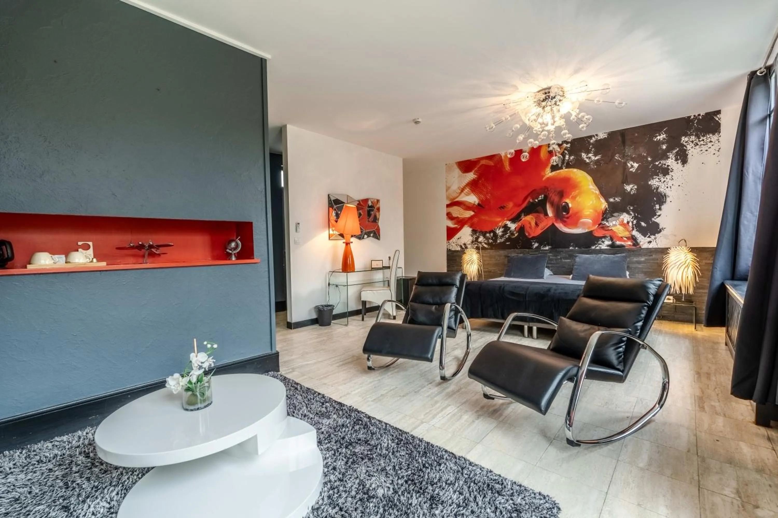 Bed in Hôtel Quai des Pontis