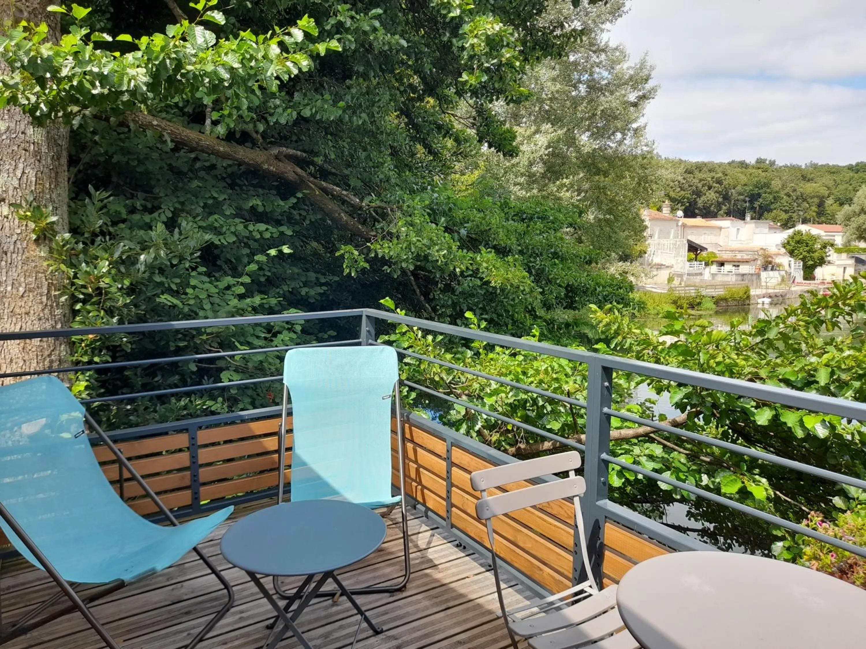 Balcony/Terrace in Hôtel Quai des Pontis
