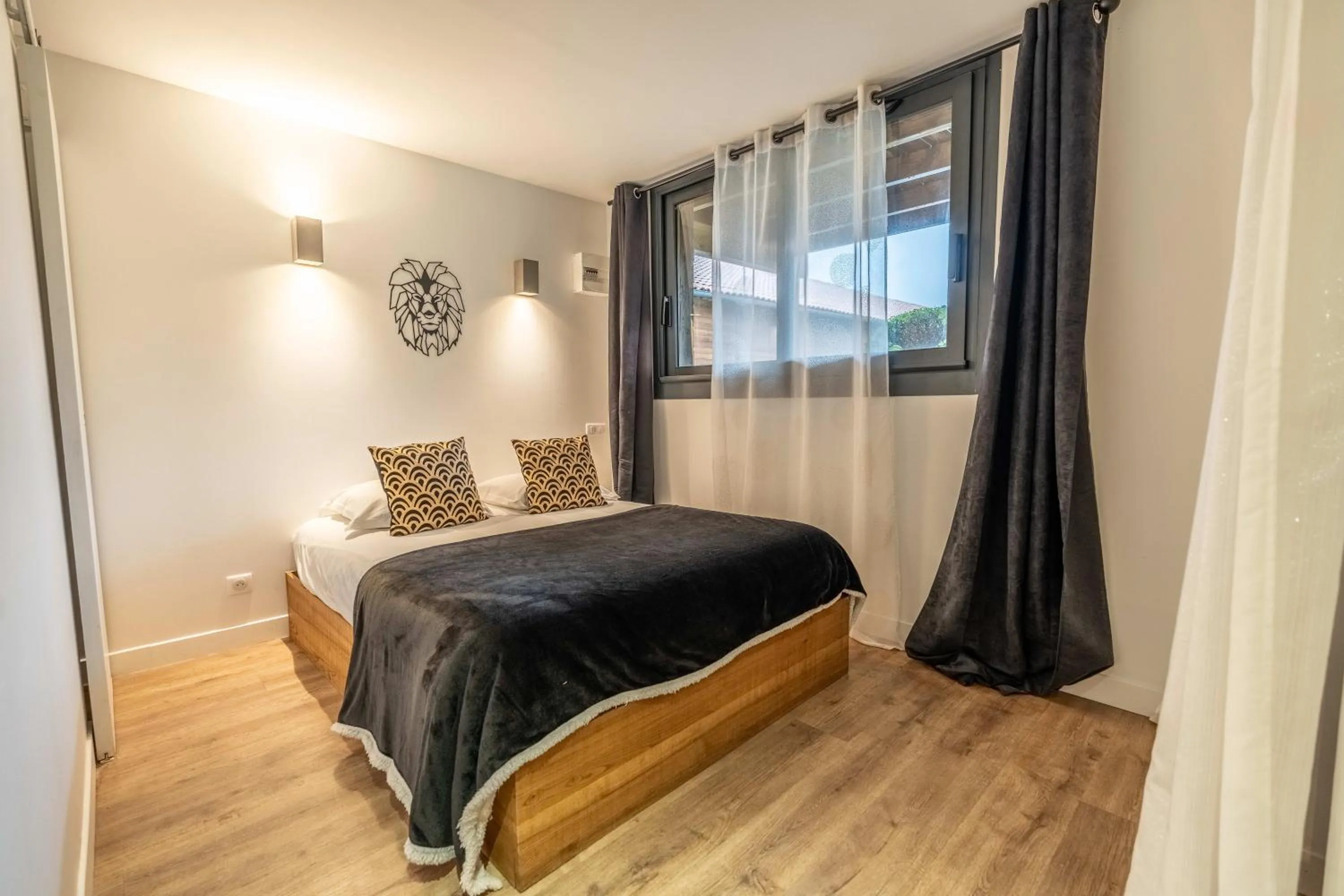 Bed in Hôtel Quai des Pontis