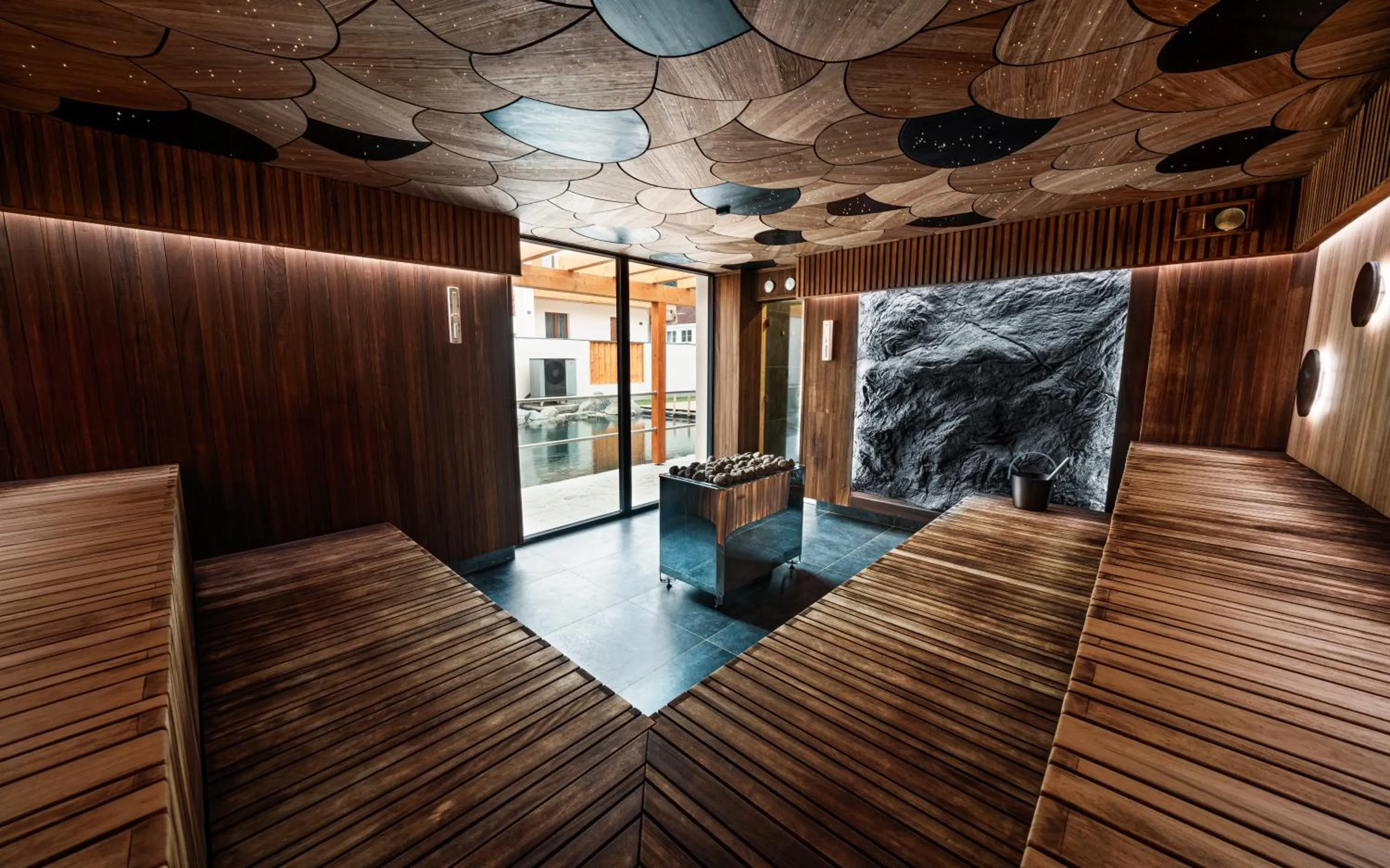 Sauna in Hotel Horal