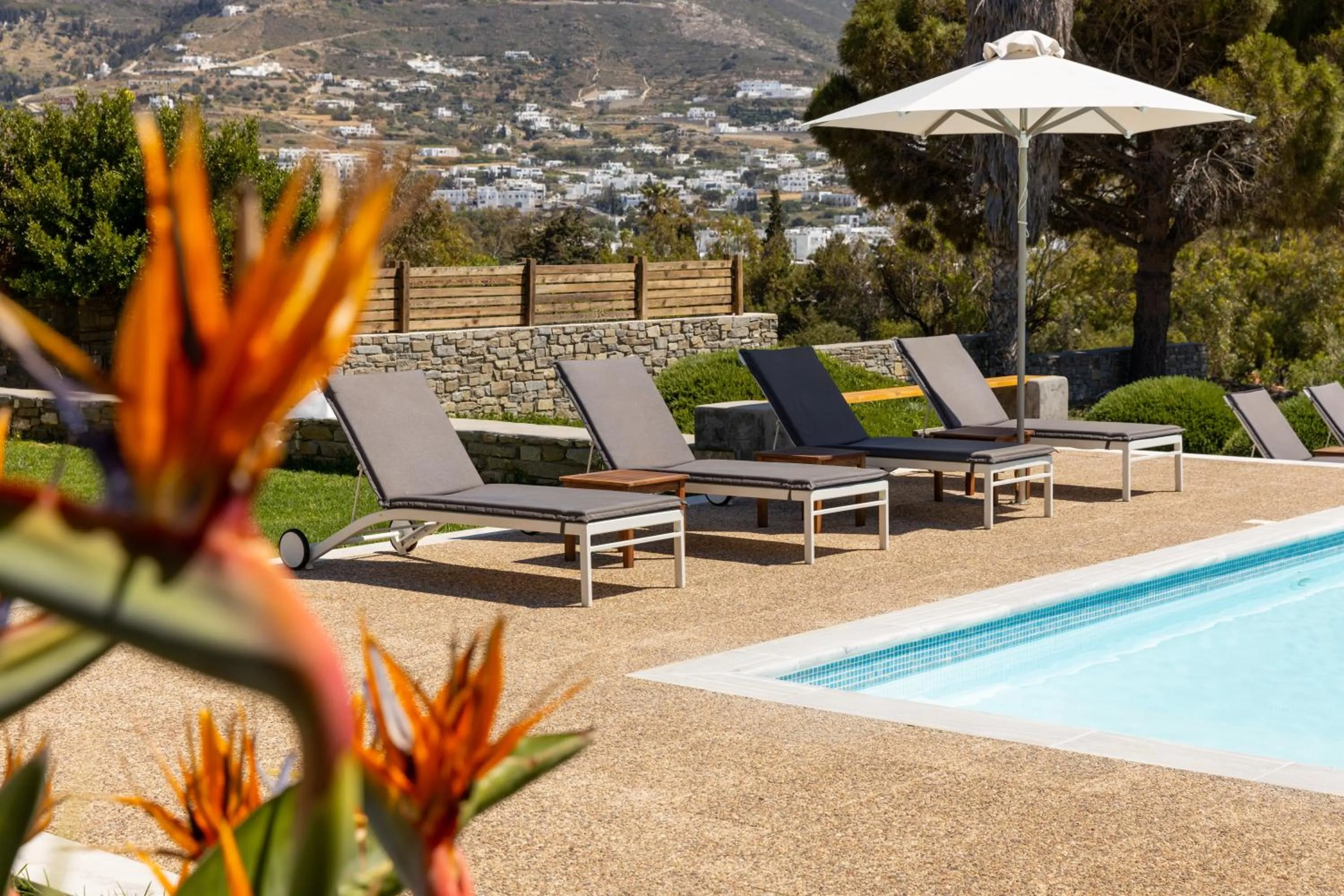 sunbed in Roses Beach