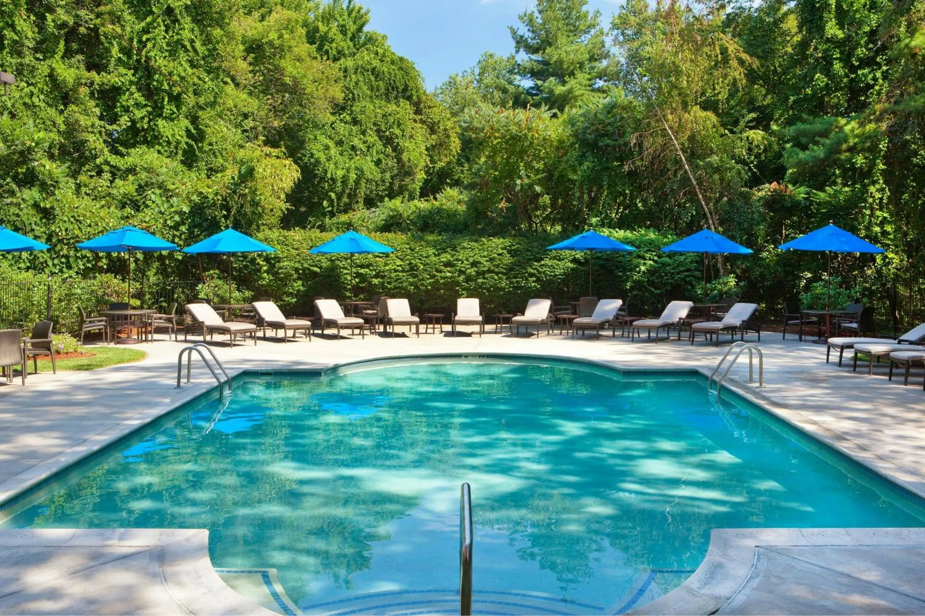 Swimming pool in Boston Marriott Burlington
