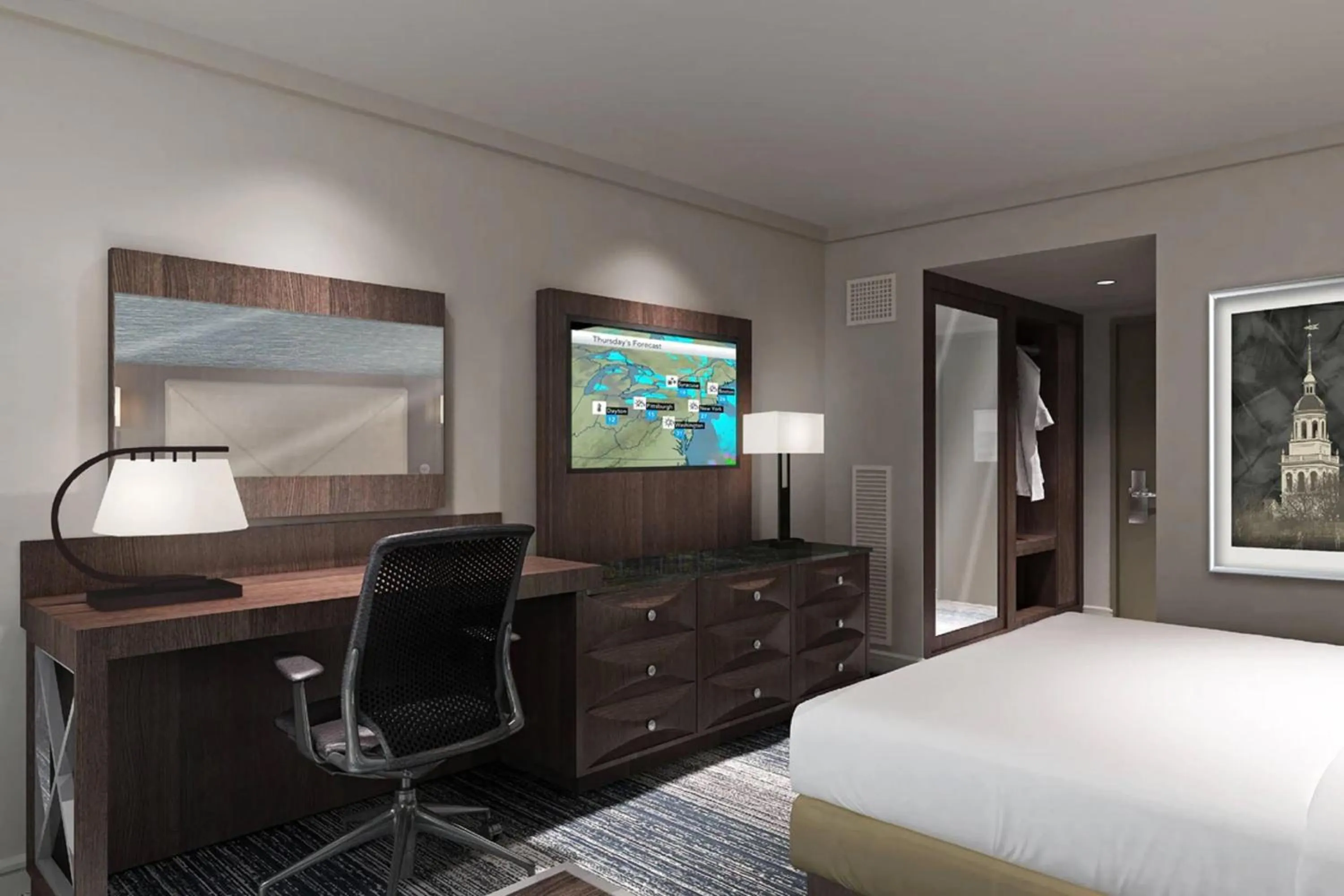 Bedroom, Bed in Boston Marriott Burlington