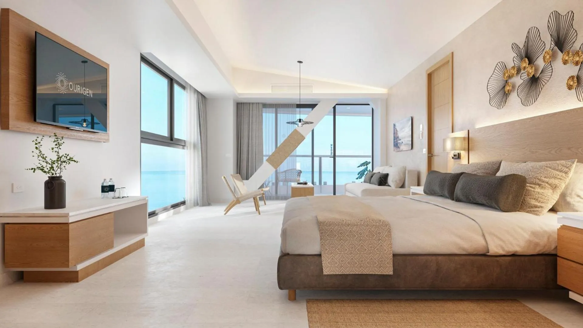 Bed in Sunset Plaza Beach Resort Puerto Vallarta All Inclusive