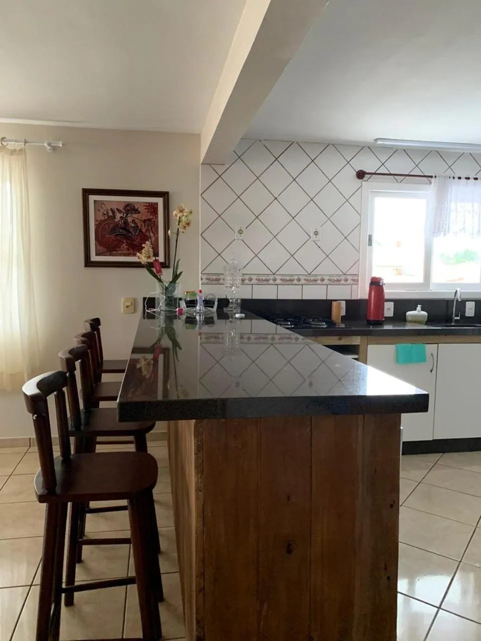 Kitchen or kitchenette in Recanto da Sol