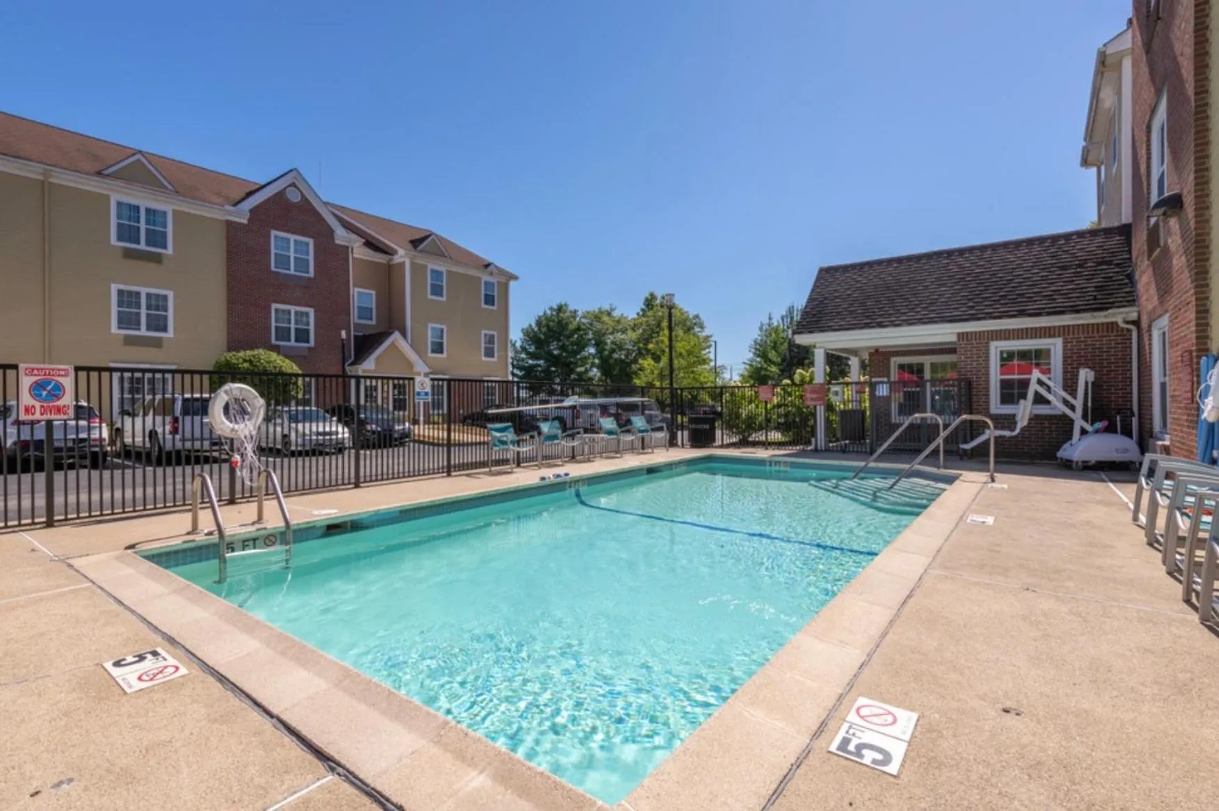 Pool view in Residences at Tewksbury