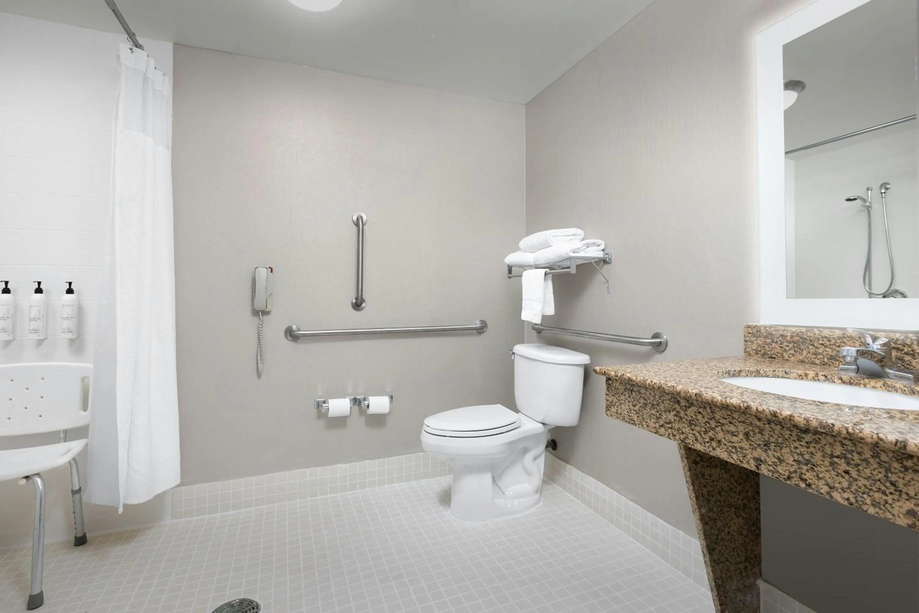 Bathroom in SpringHill Suites Boston Peabody