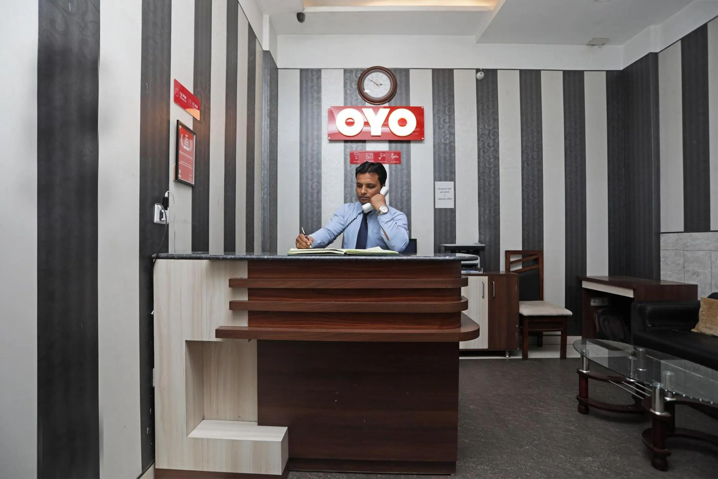 Lobby or reception in Hotel O Subhadra Residency