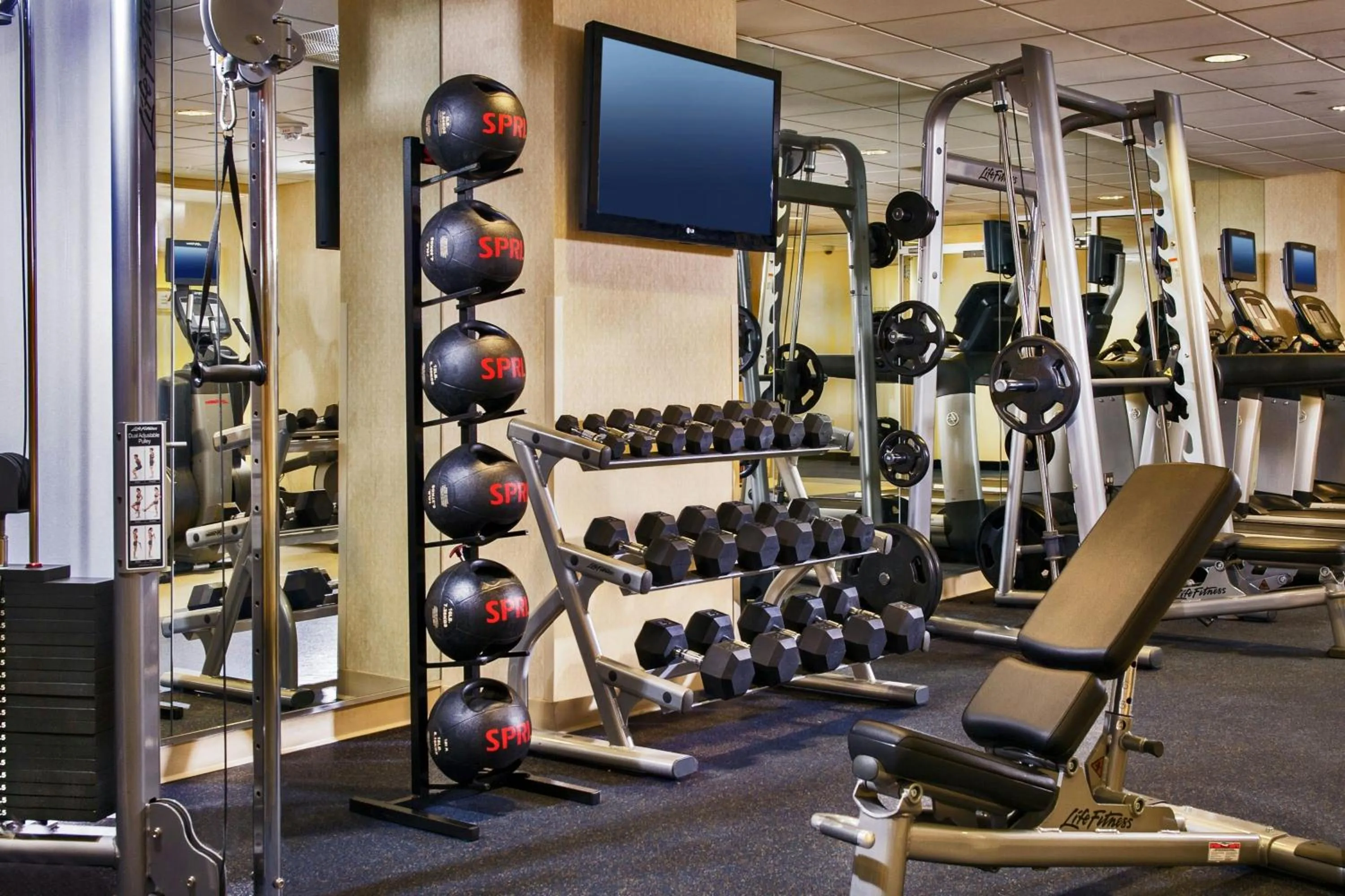 Fitness centre/facilities in BWI Airport Marriott