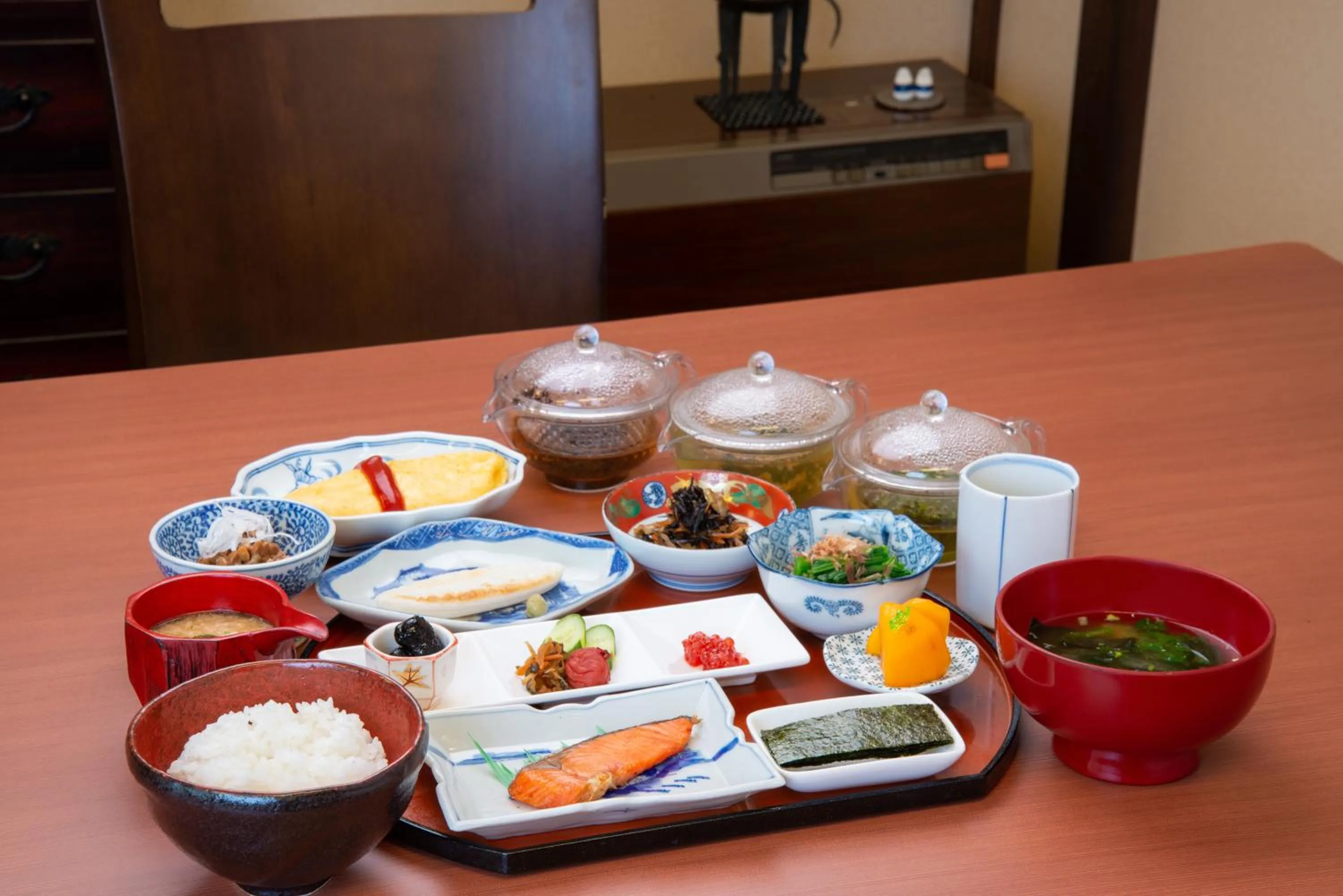 Asian breakfast in Azuma Ryokan