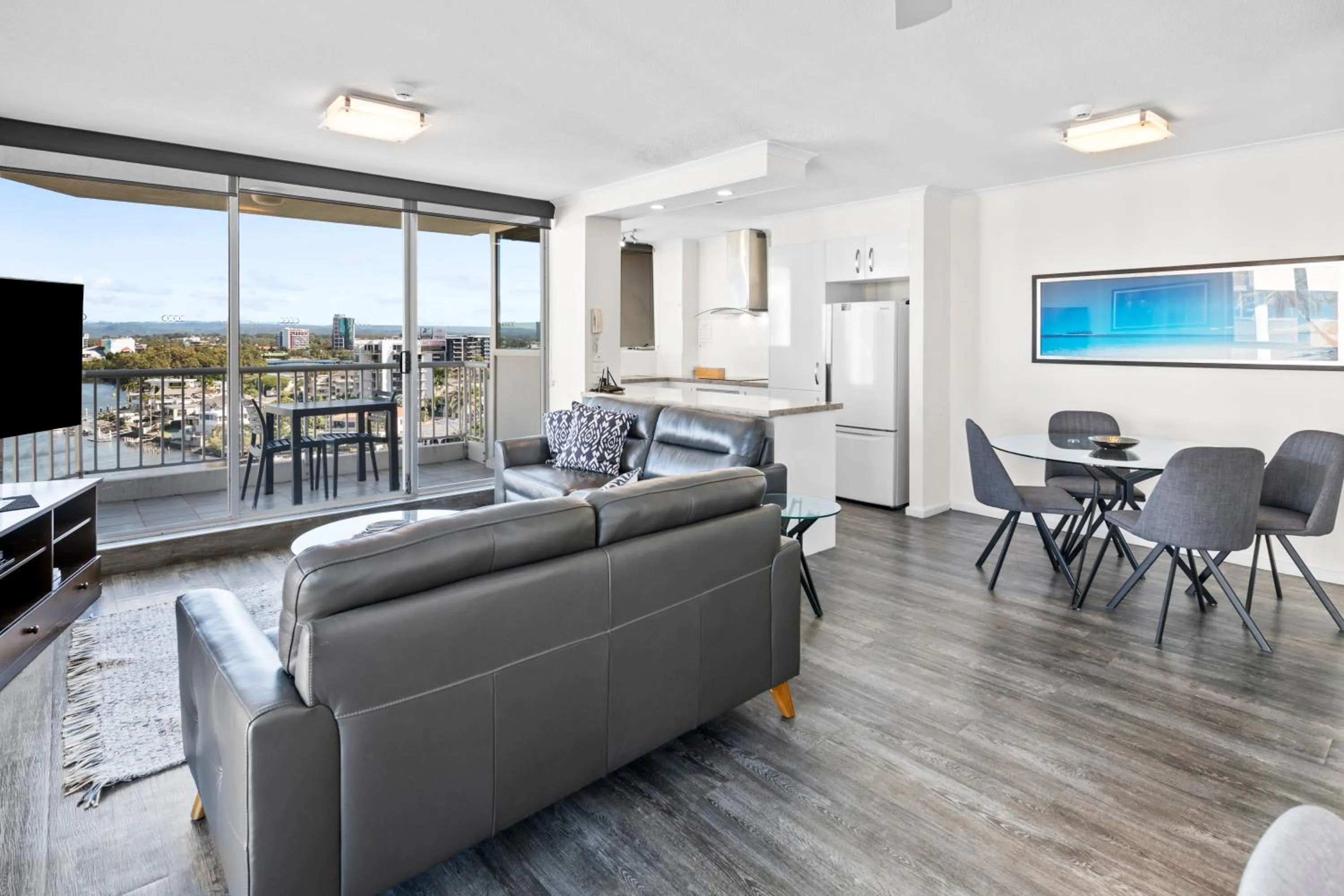 Living room in Moorings On Cavill Surfers Paradise