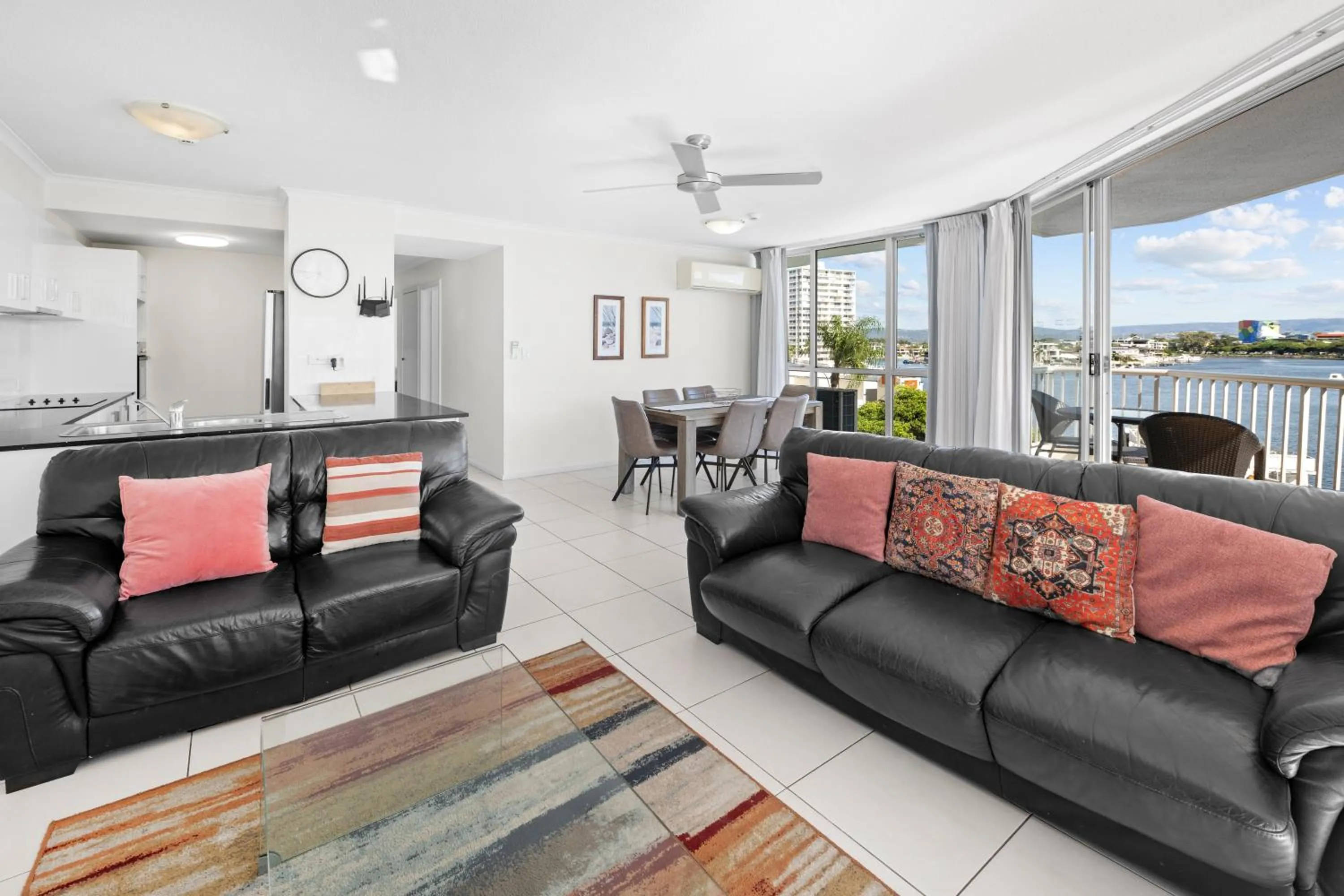 Living room in Moorings On Cavill Surfers Paradise
