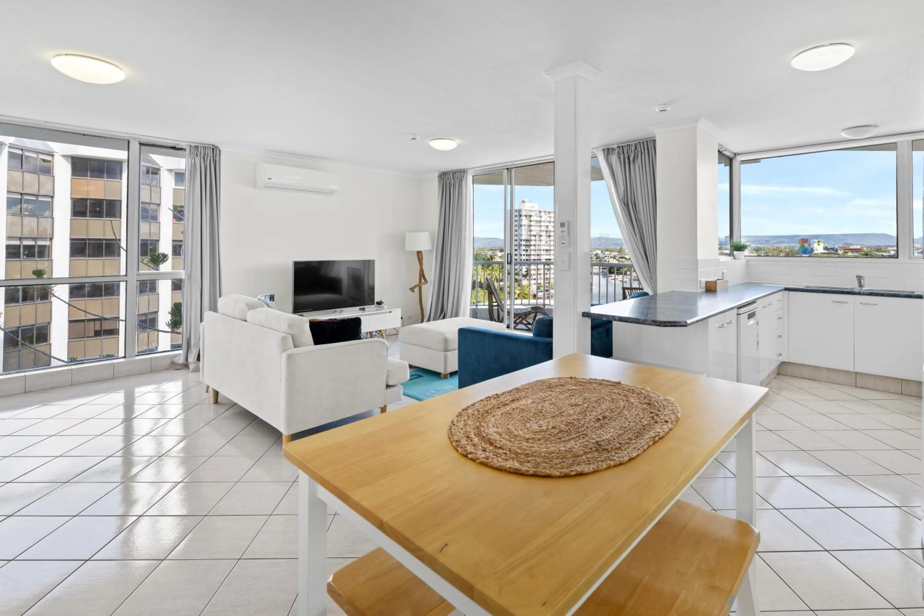 Living room in Moorings On Cavill Surfers Paradise