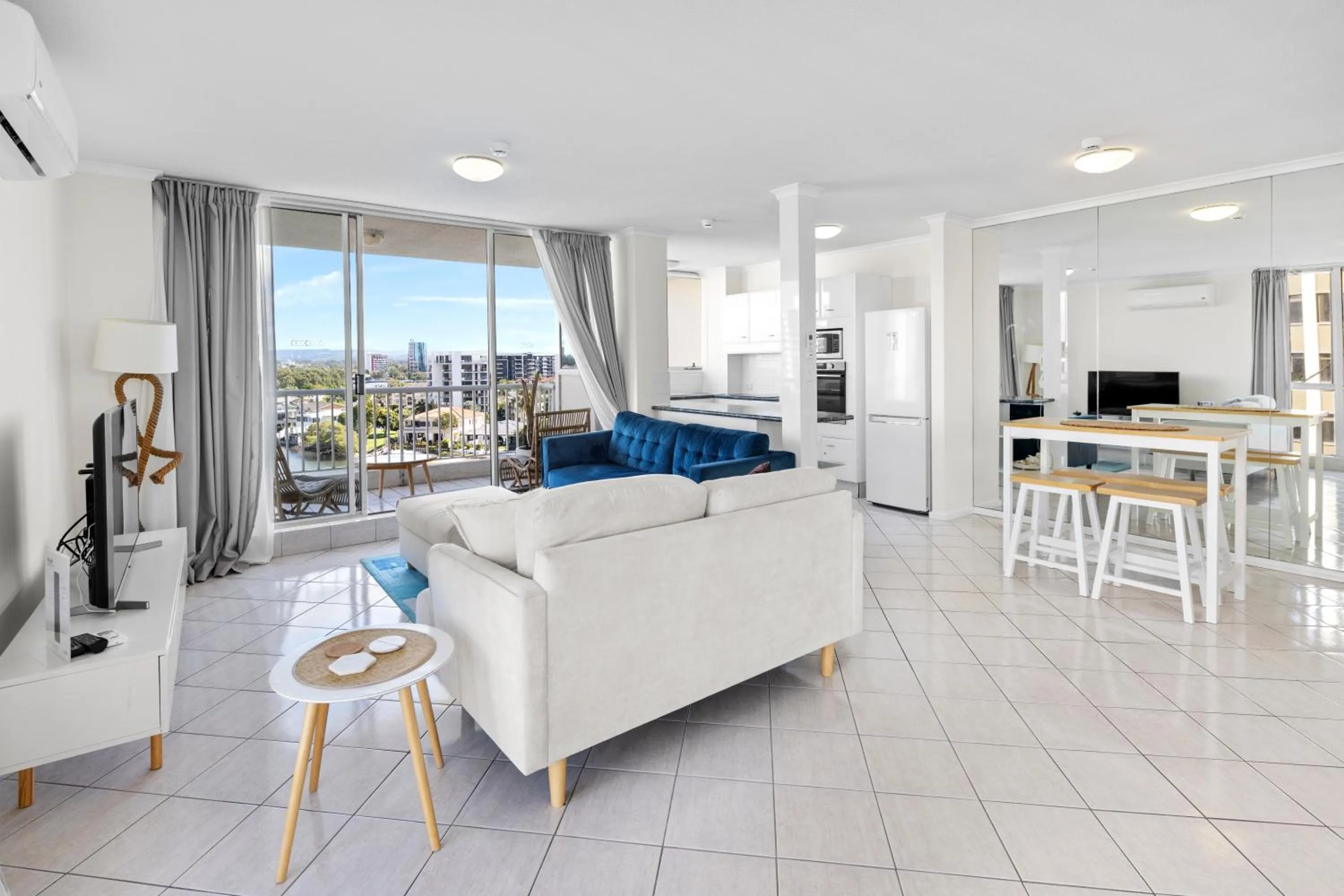 Living room in Moorings On Cavill Surfers Paradise