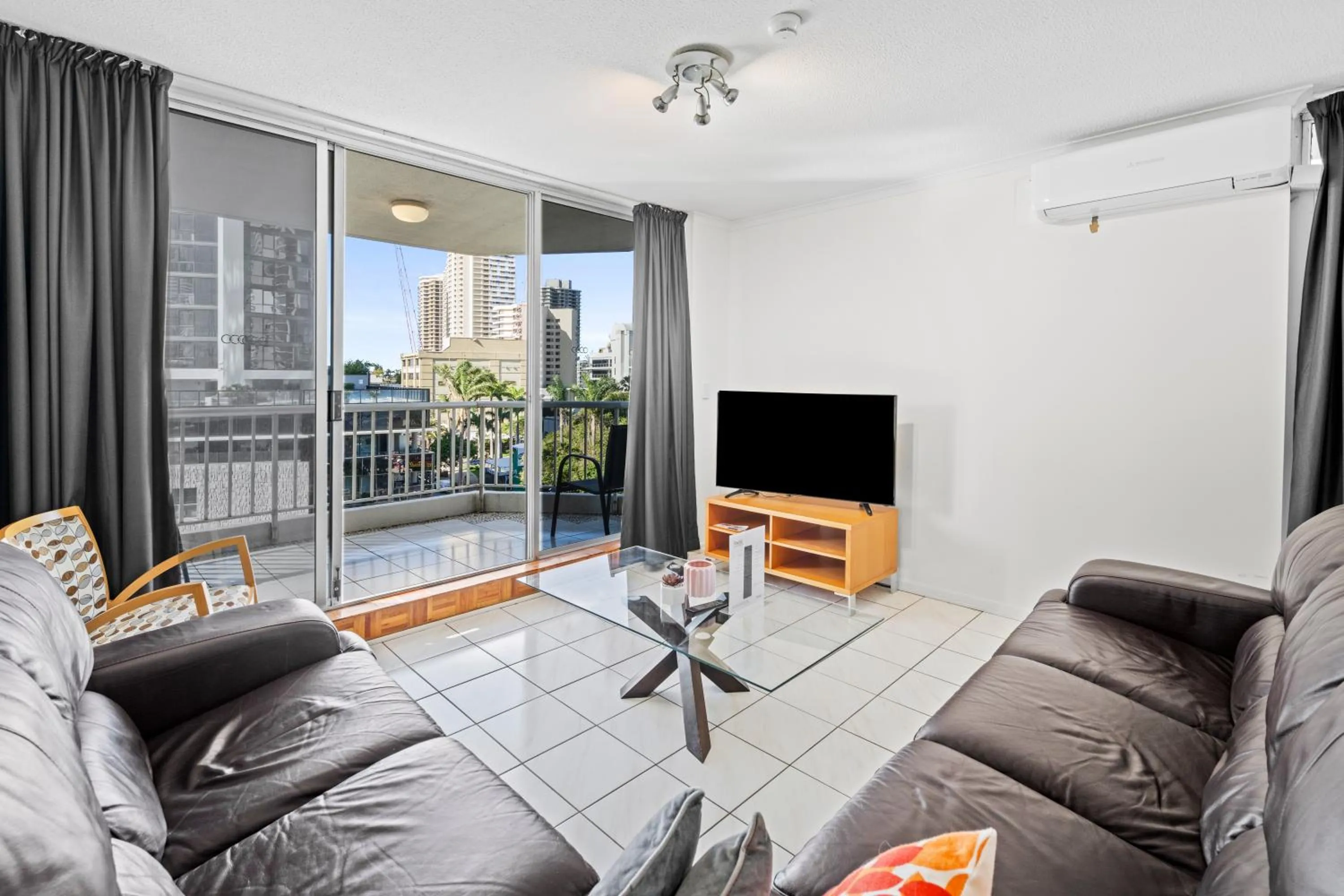 Living room in Moorings On Cavill Surfers Paradise