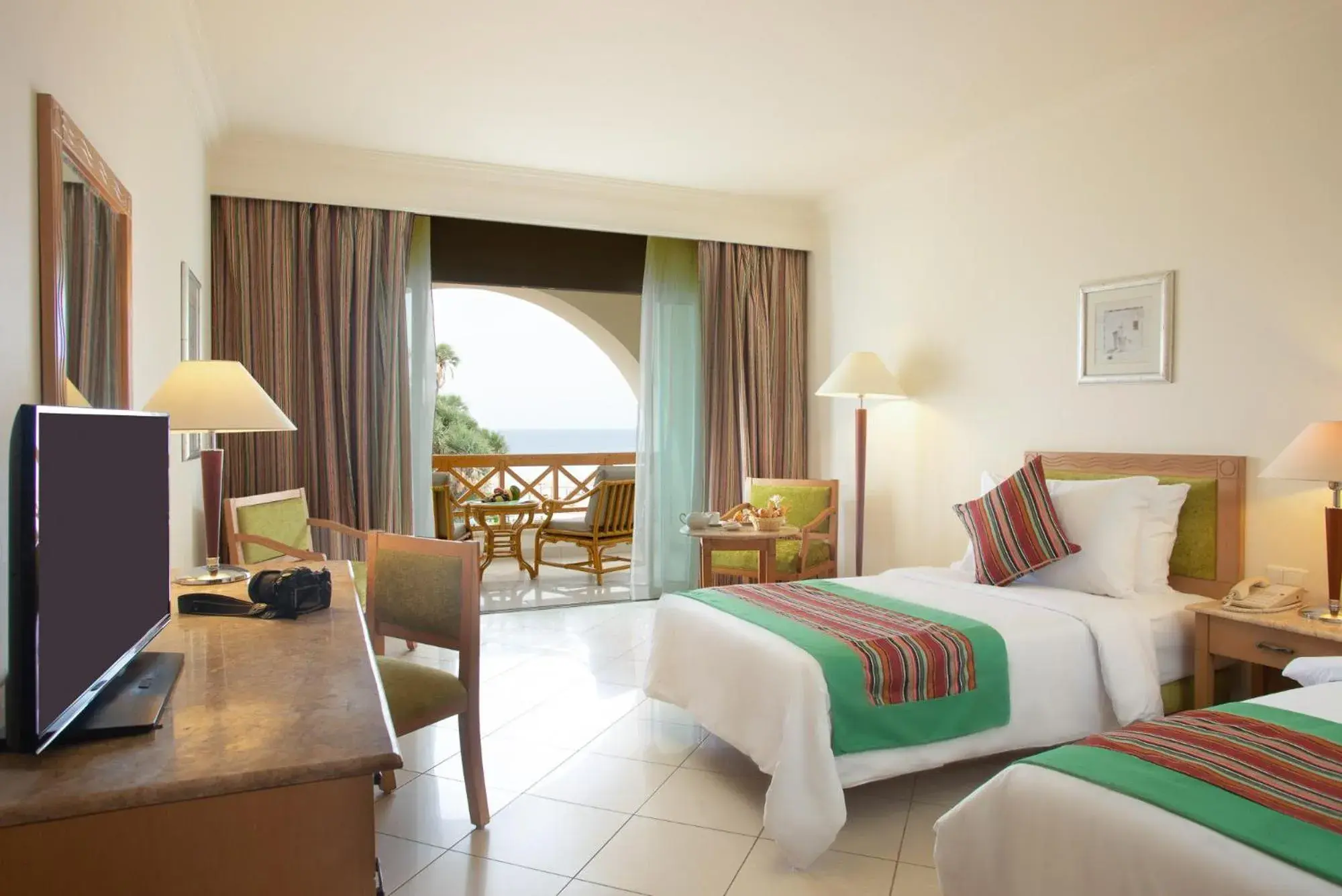 Classic Twin Room with Sea View in Movenpick Taba Resort & Spa Classic Twin Room with Sea View in Movenpick Taba Resort & Spa