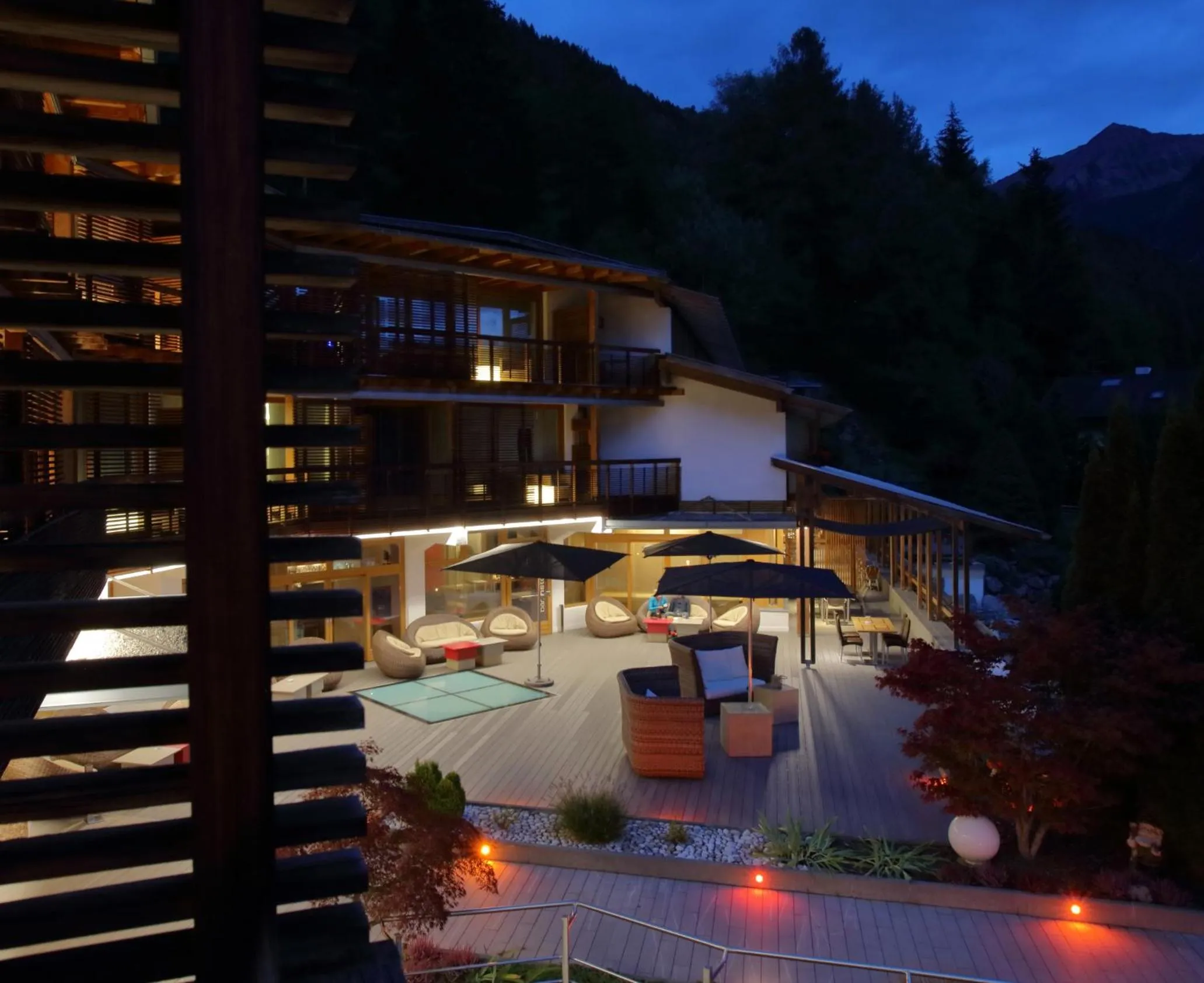 Balcony/Terrace in Feldmilla Design Hotel - Wellness & SPA