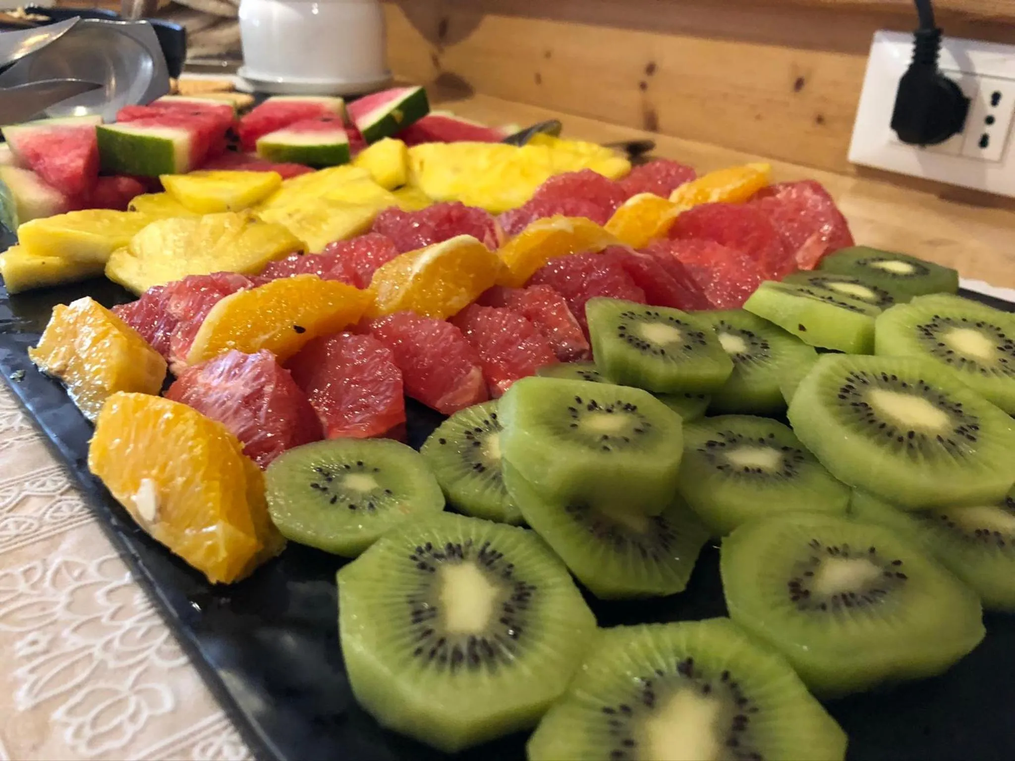 Buffet breakfast in Alpine Touring Hotel-petfriendly