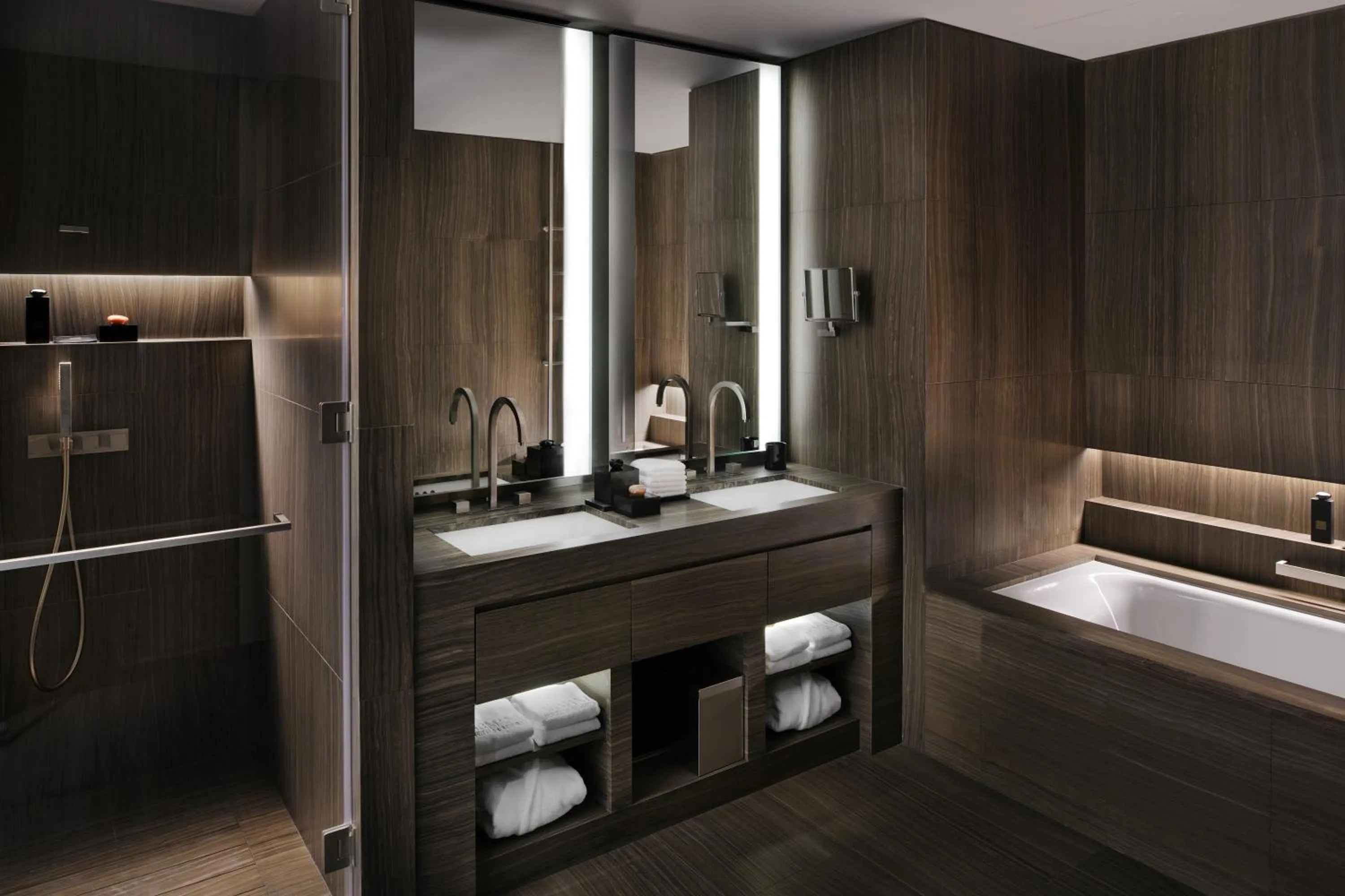 Bathroom in Armani Hotel Dubai, Burj Khalifa