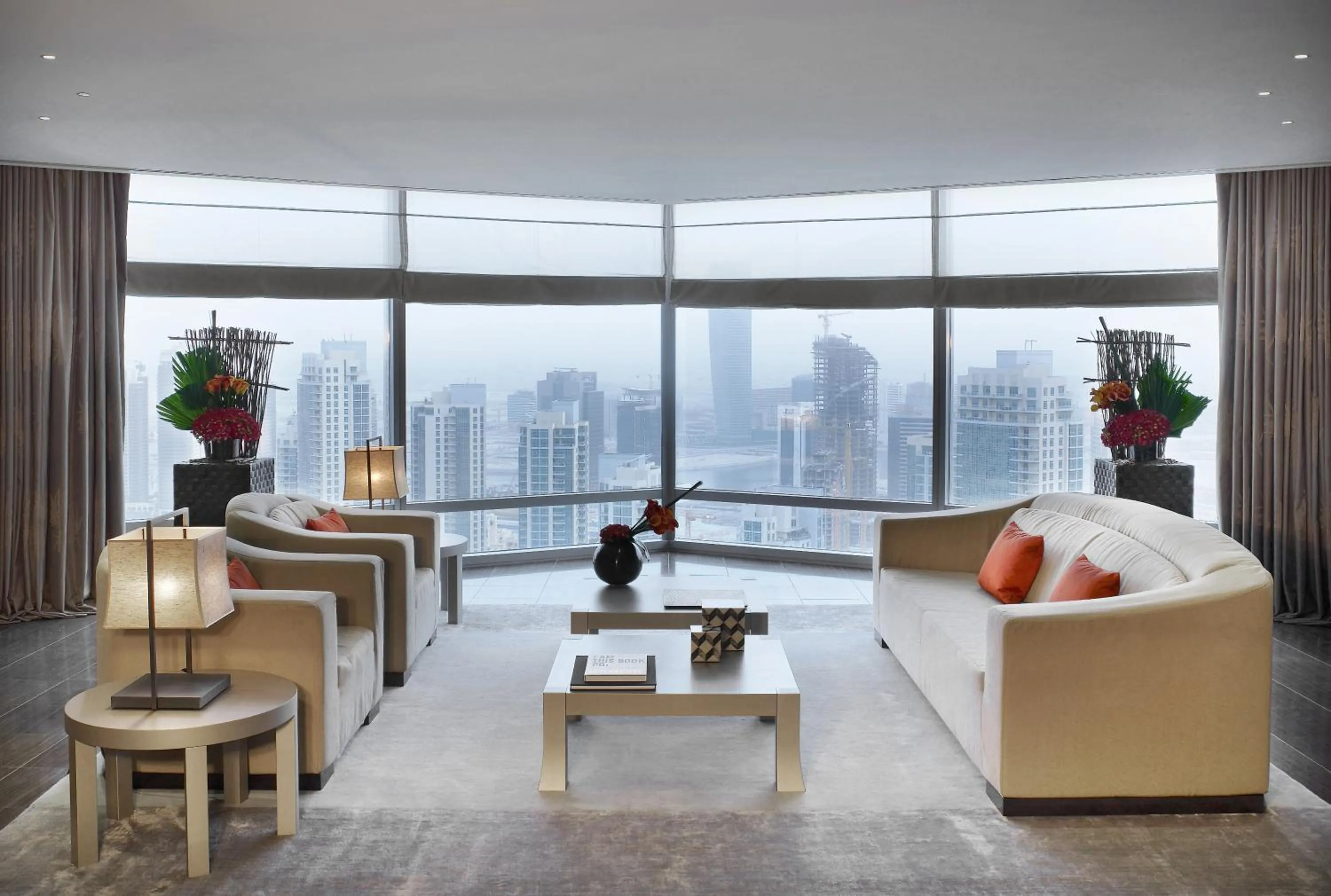 Living room in Armani Hotel Dubai, Burj Khalifa