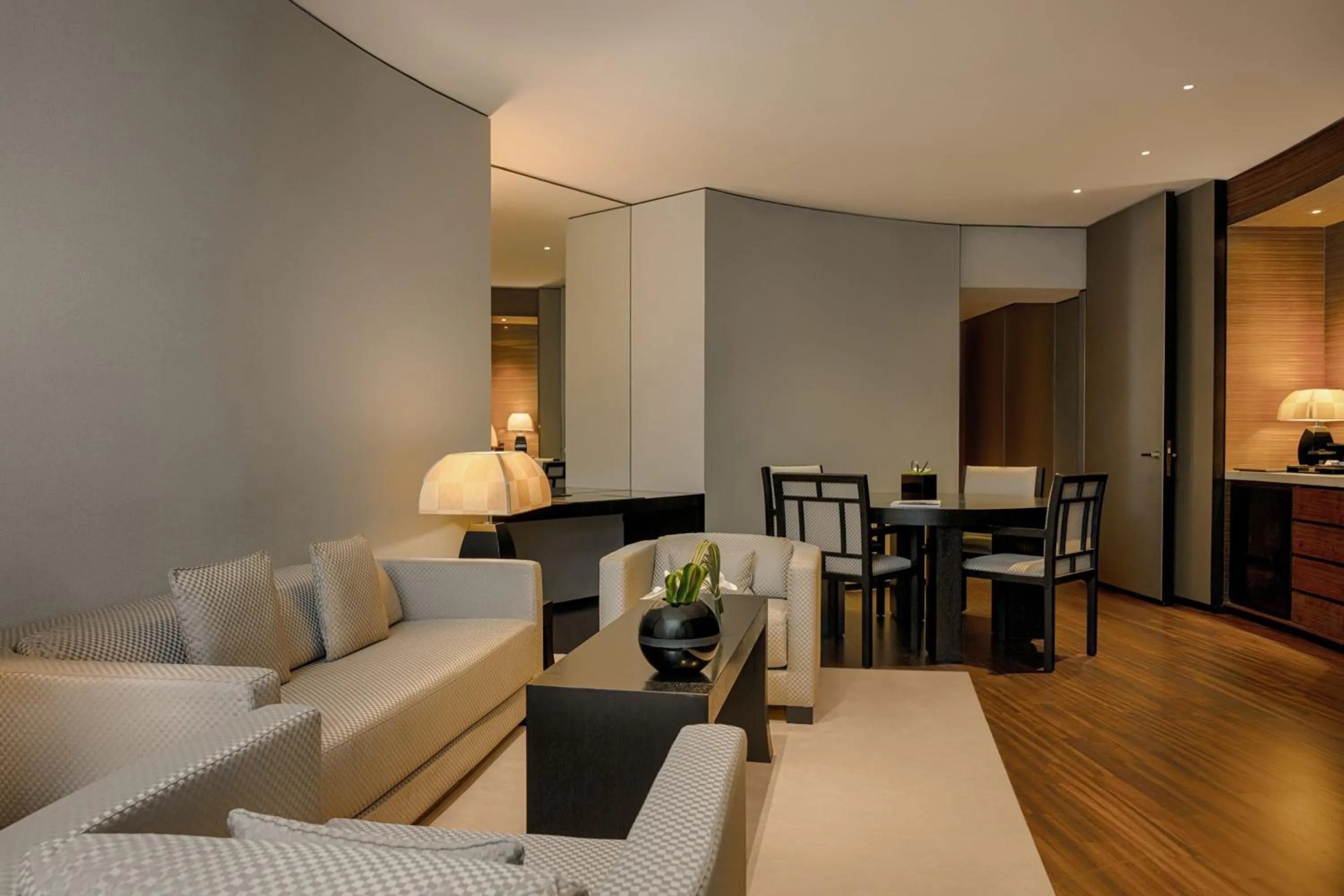 Living room in Armani Hotel Dubai, Burj Khalifa