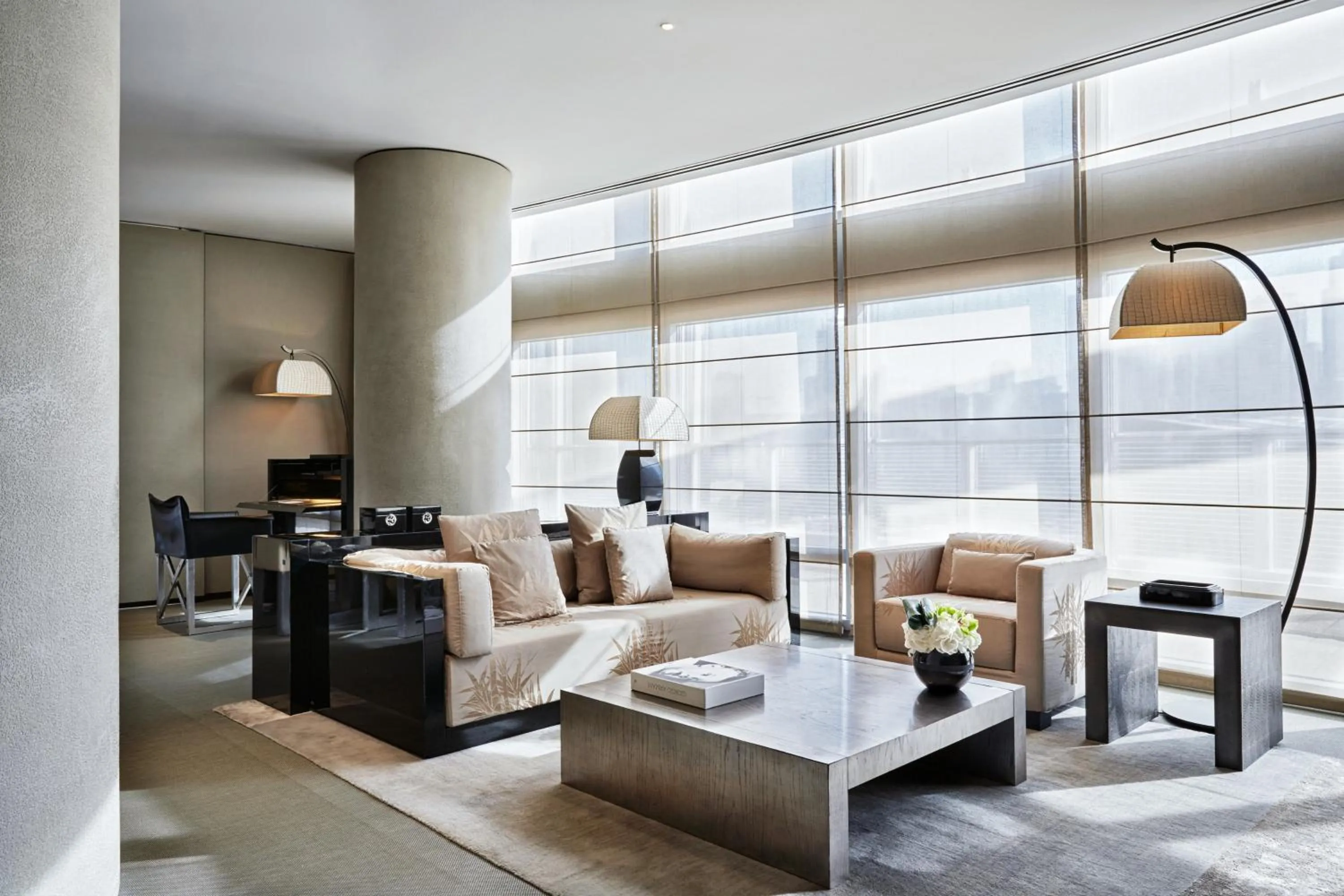 Living room in Armani Hotel Dubai, Burj Khalifa