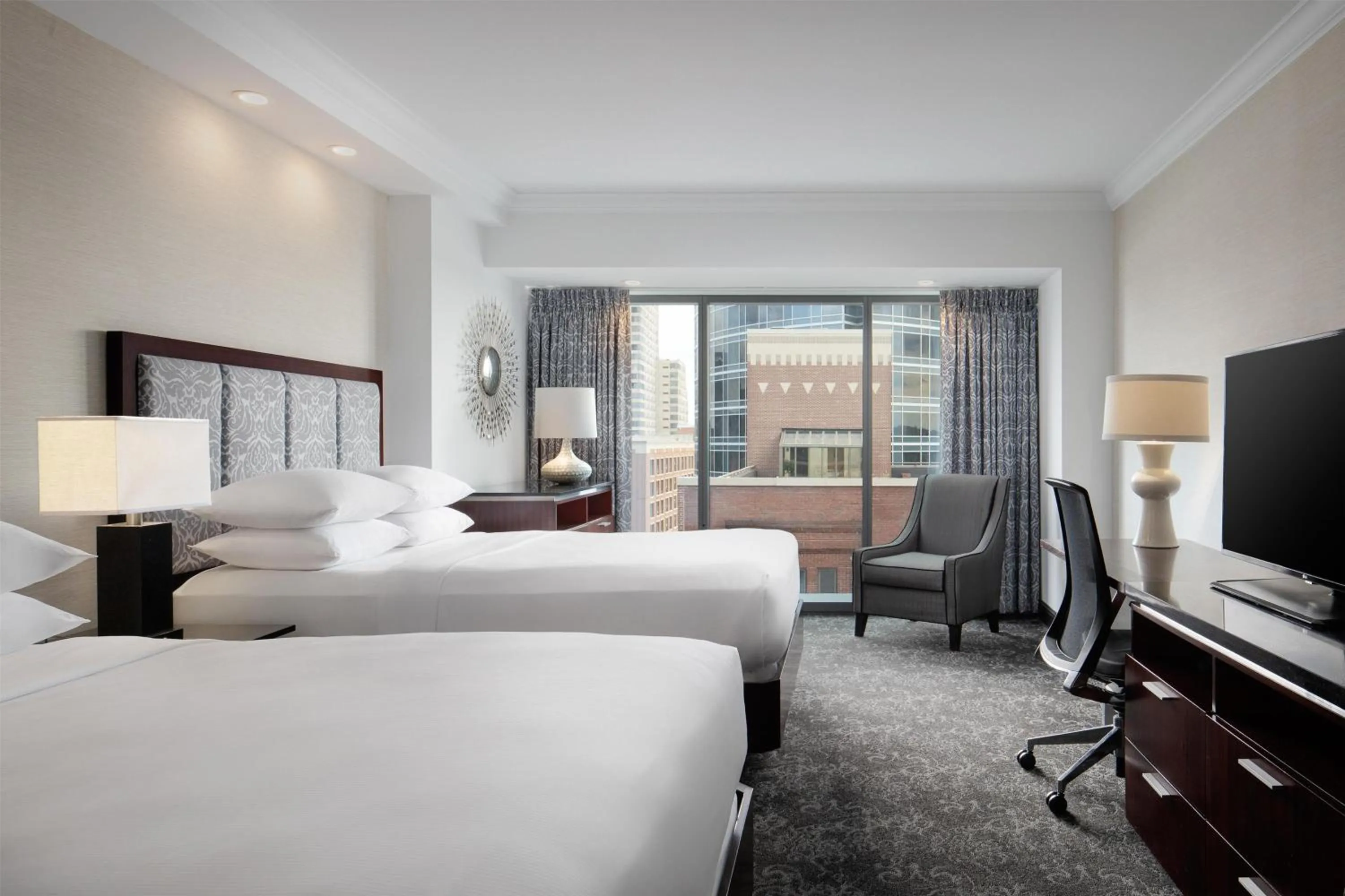 Bedroom, Bed in Amway Grand Plaza Hotel, Curio Collection by Hilton