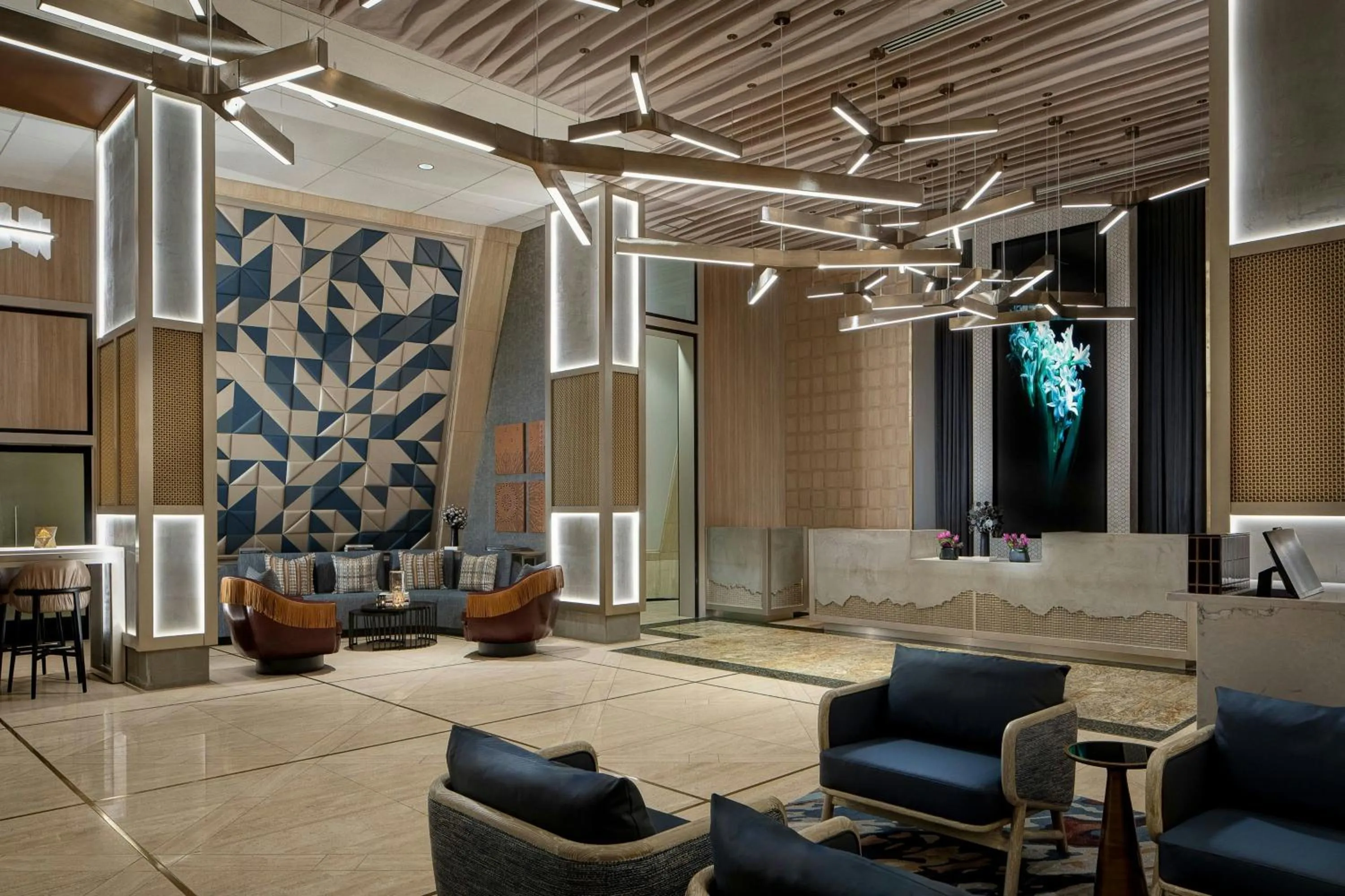 Lobby or reception in Renaissance Dallas Hotel