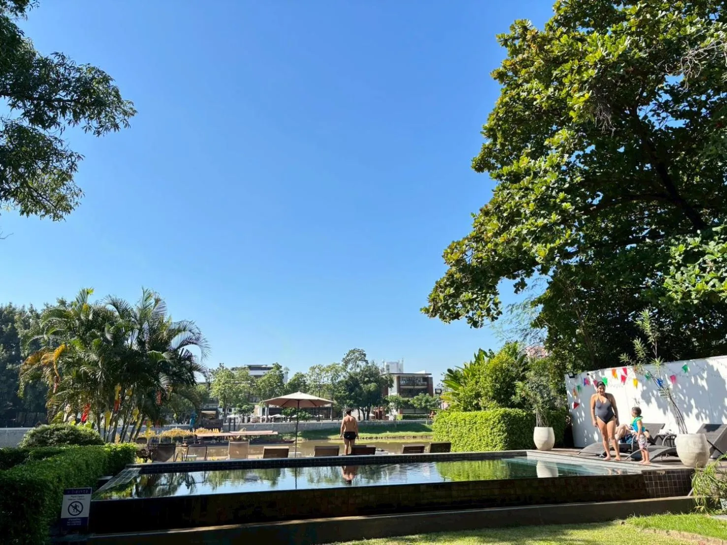 Swimming pool in i-river chiangmai