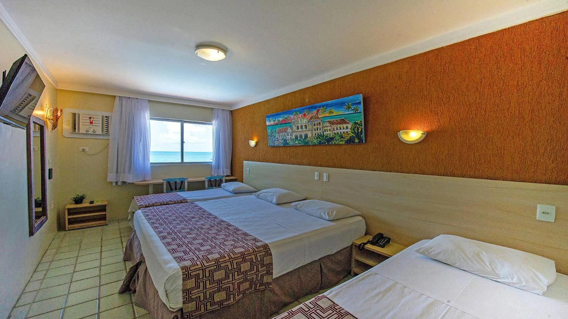 View (from property/room), Bed in Hotel Costeiro