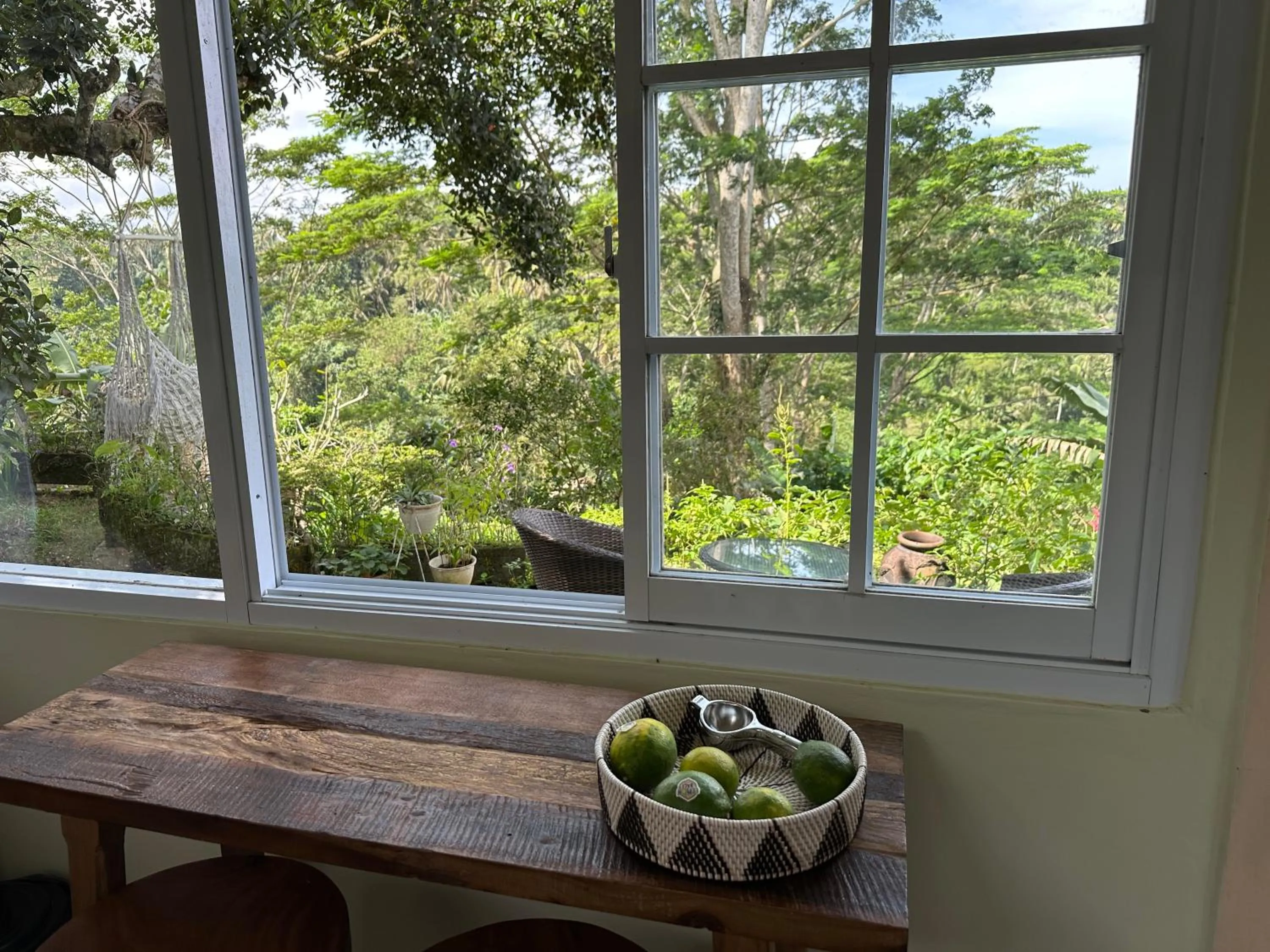 Dining area in Tirta Asri Ubud Villa