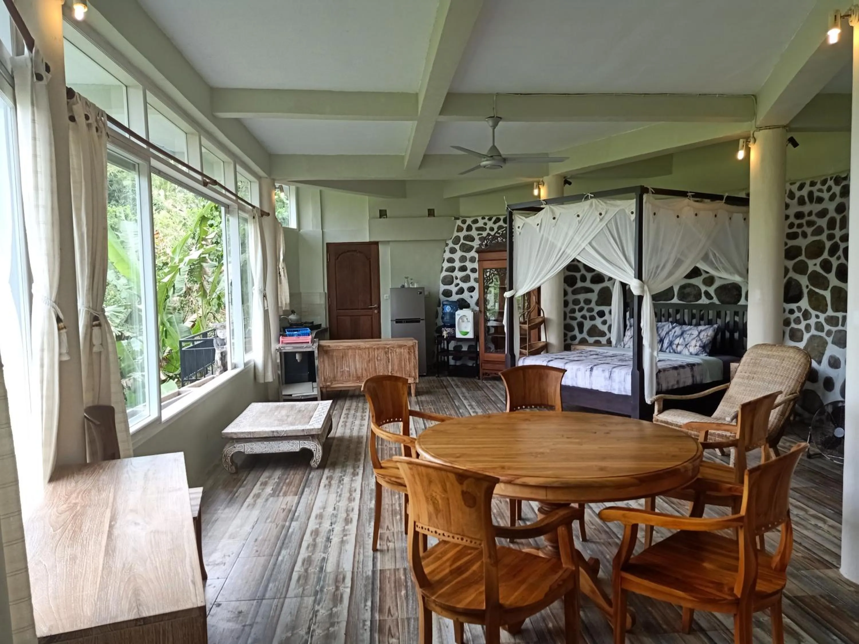 Living room in Tirta Asri Ubud Villa