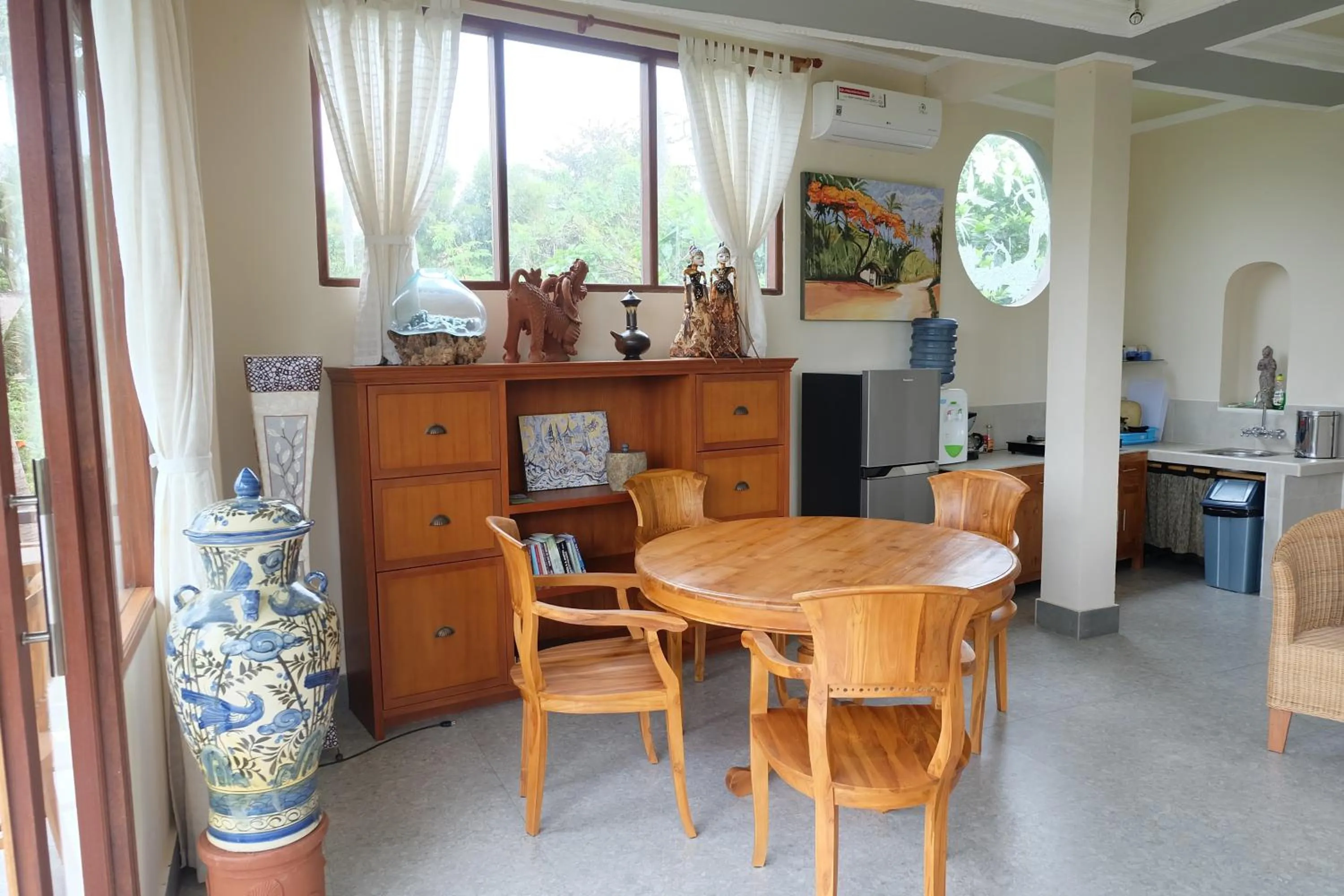 Living room in Tirta Asri Ubud Villa