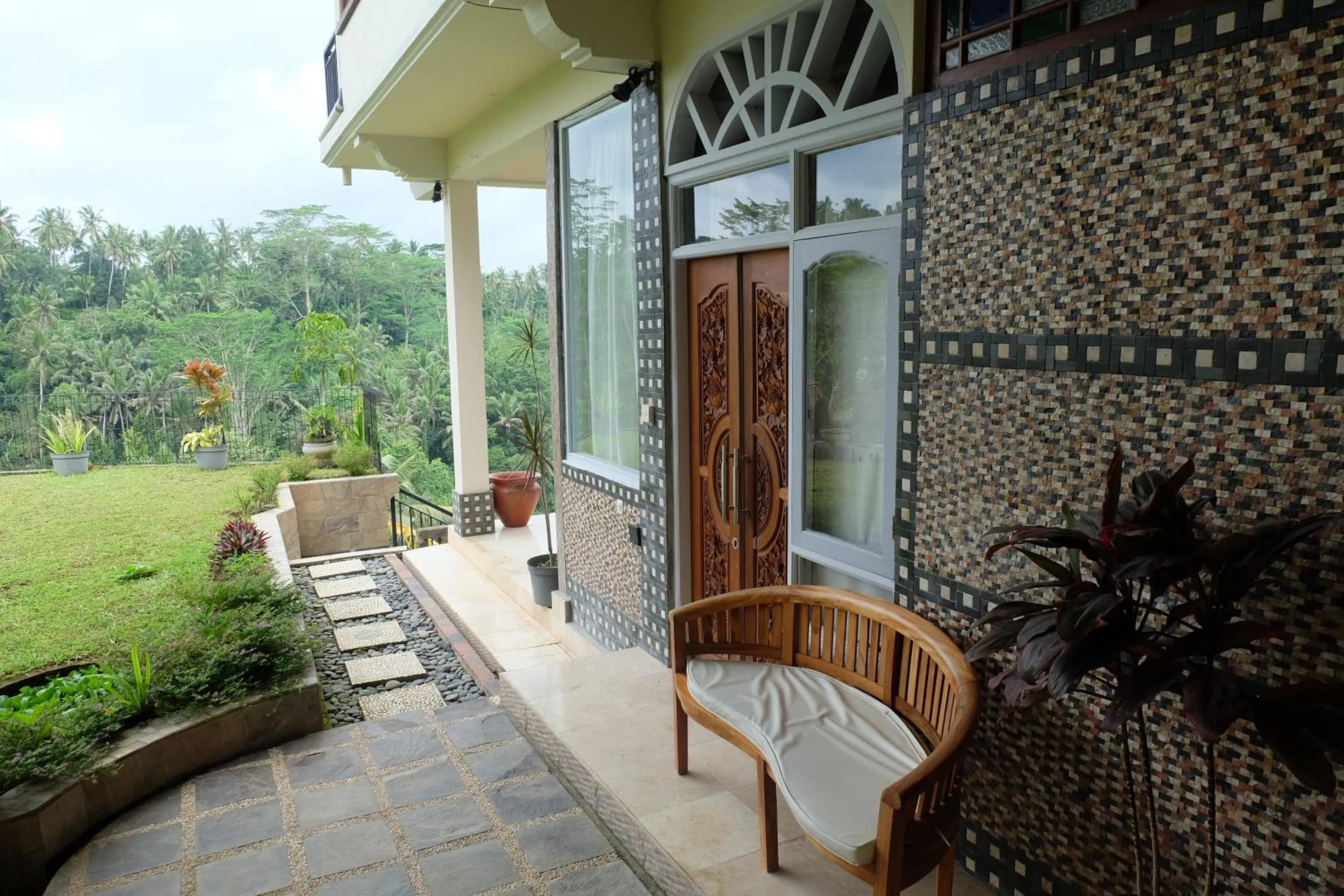 Balcony/Terrace in Tirta Asri Ubud Villa