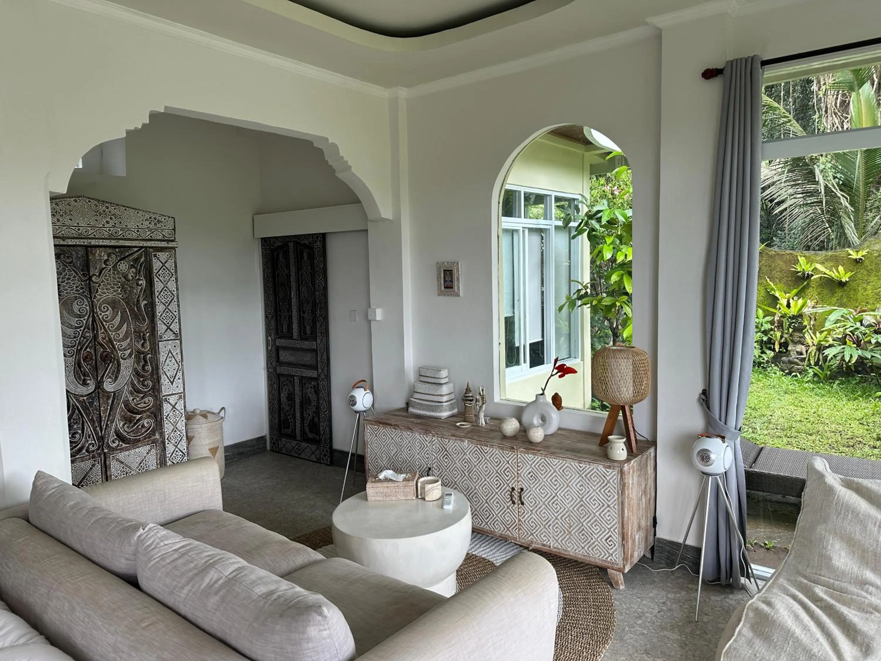 Living room in Tirta Asri Ubud Villa