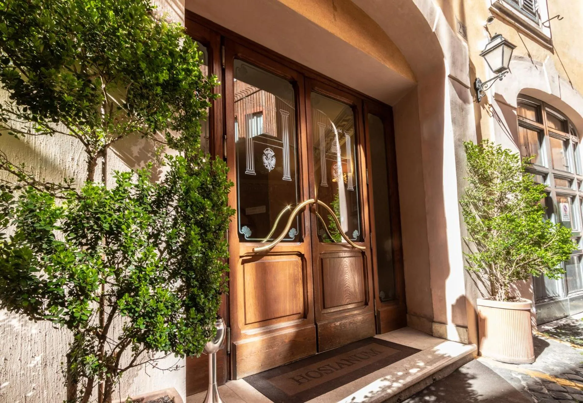 Facade/entrance in Hosianum Palace
