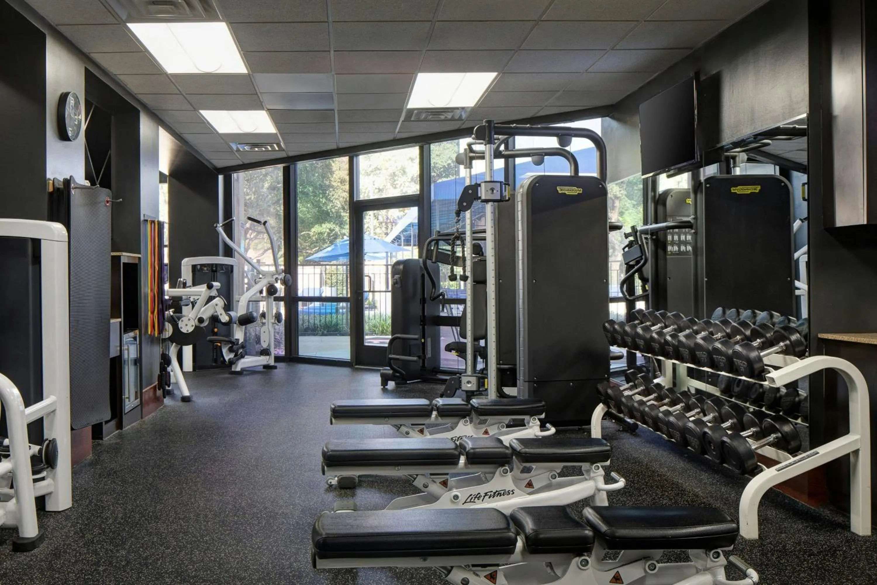 Fitness centre/facilities in Dallas-Addison Marriott Quorum by the Galleria