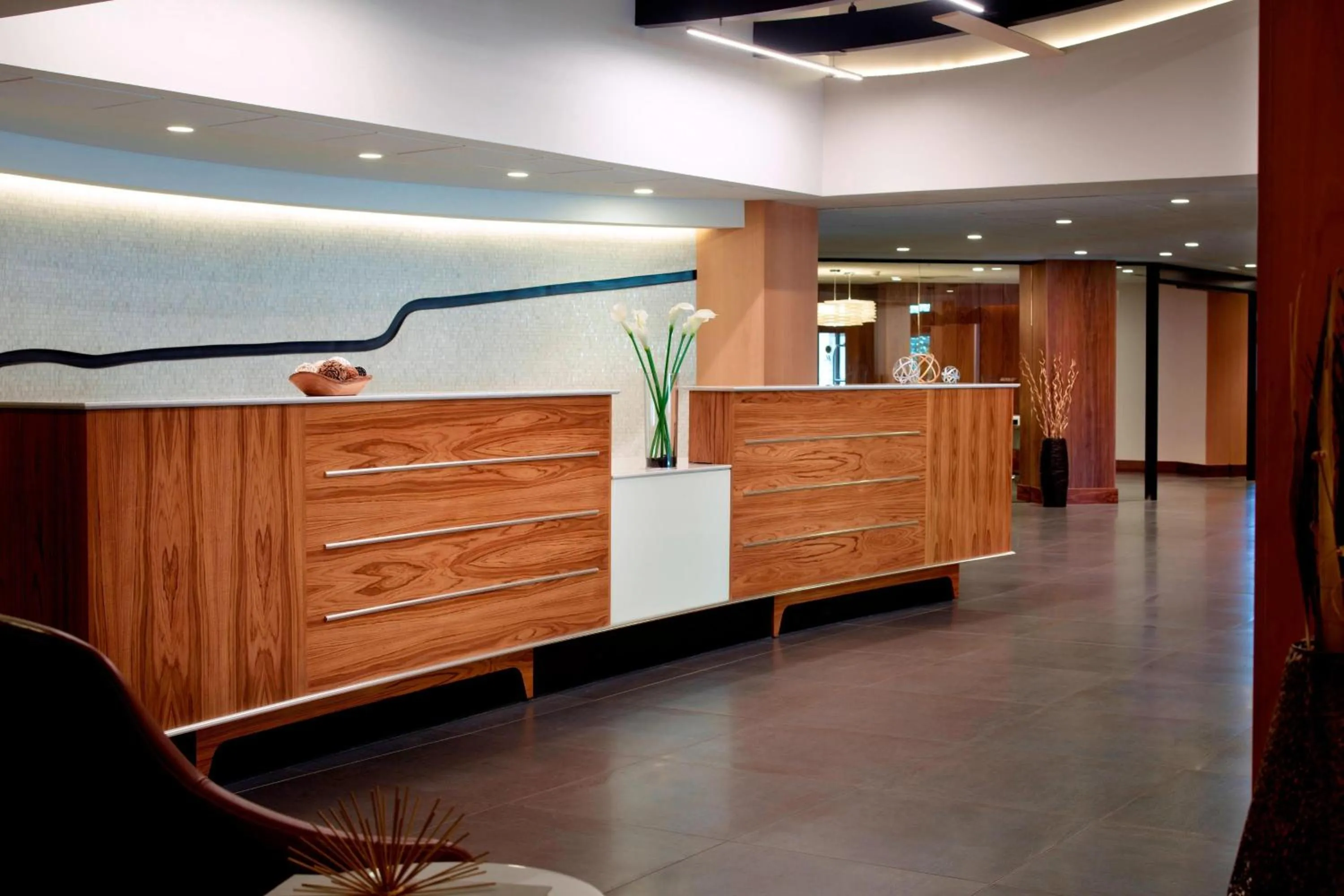 Lobby or reception in Marriott at the University of Dayton