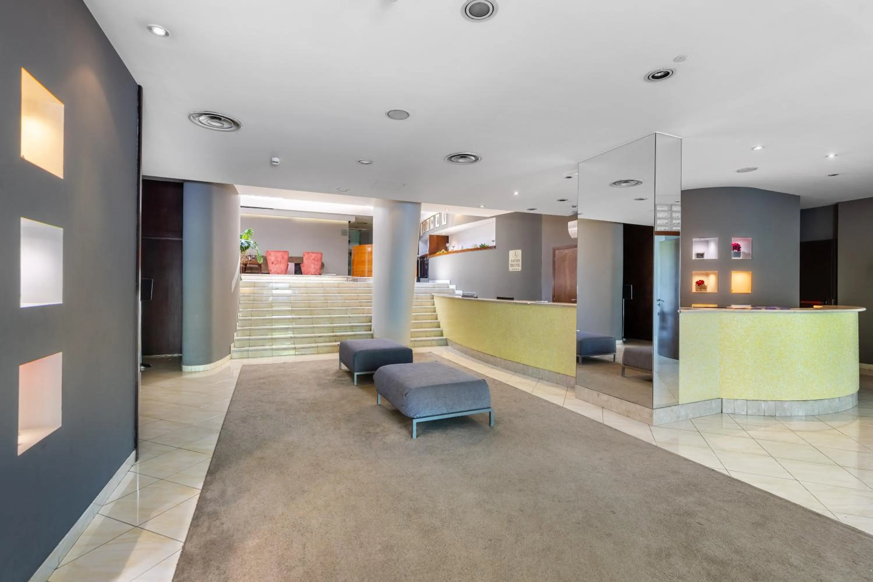 Lobby or reception in Aston Hotel