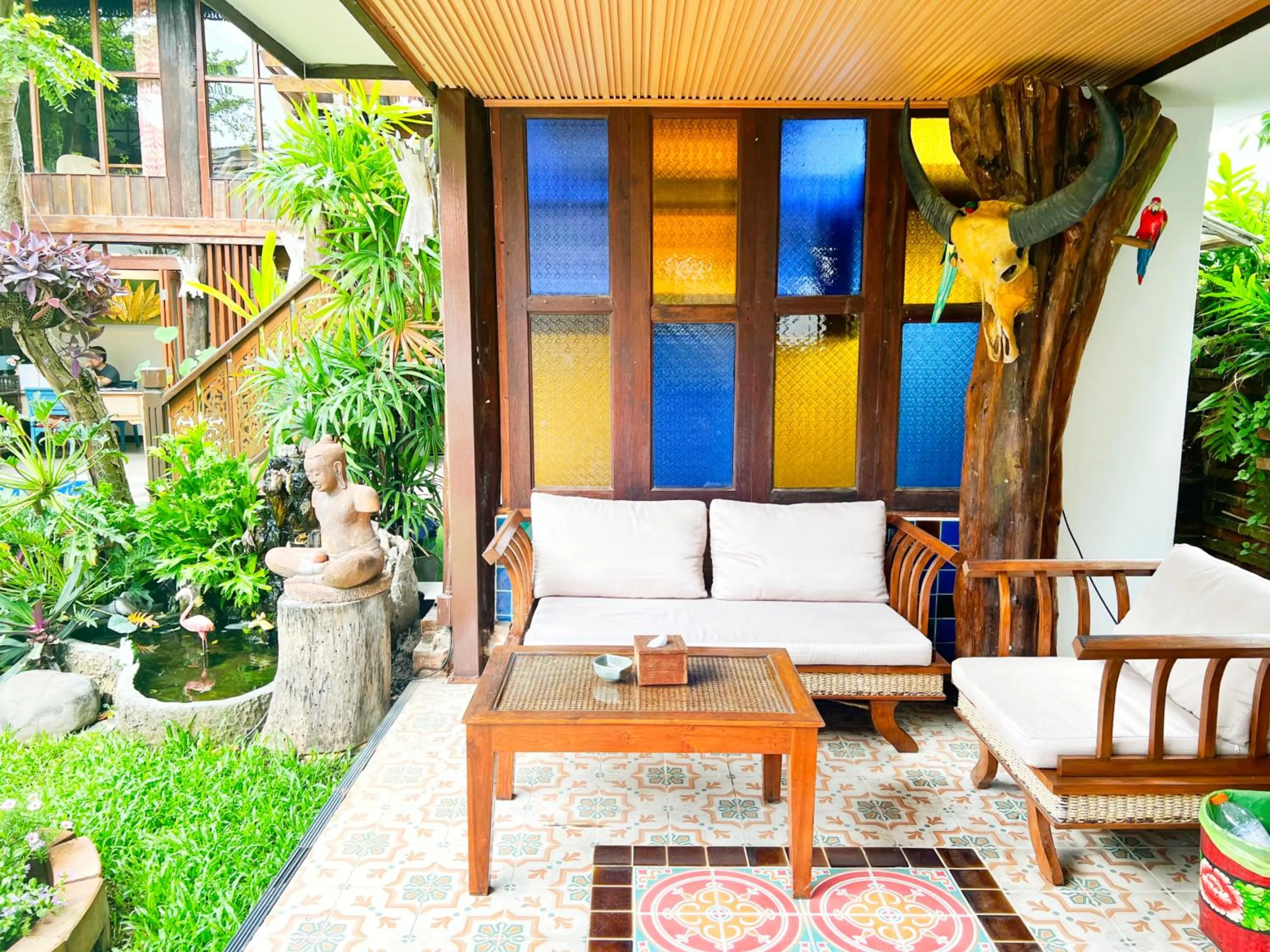 Garden view in Pao Come Boutique House