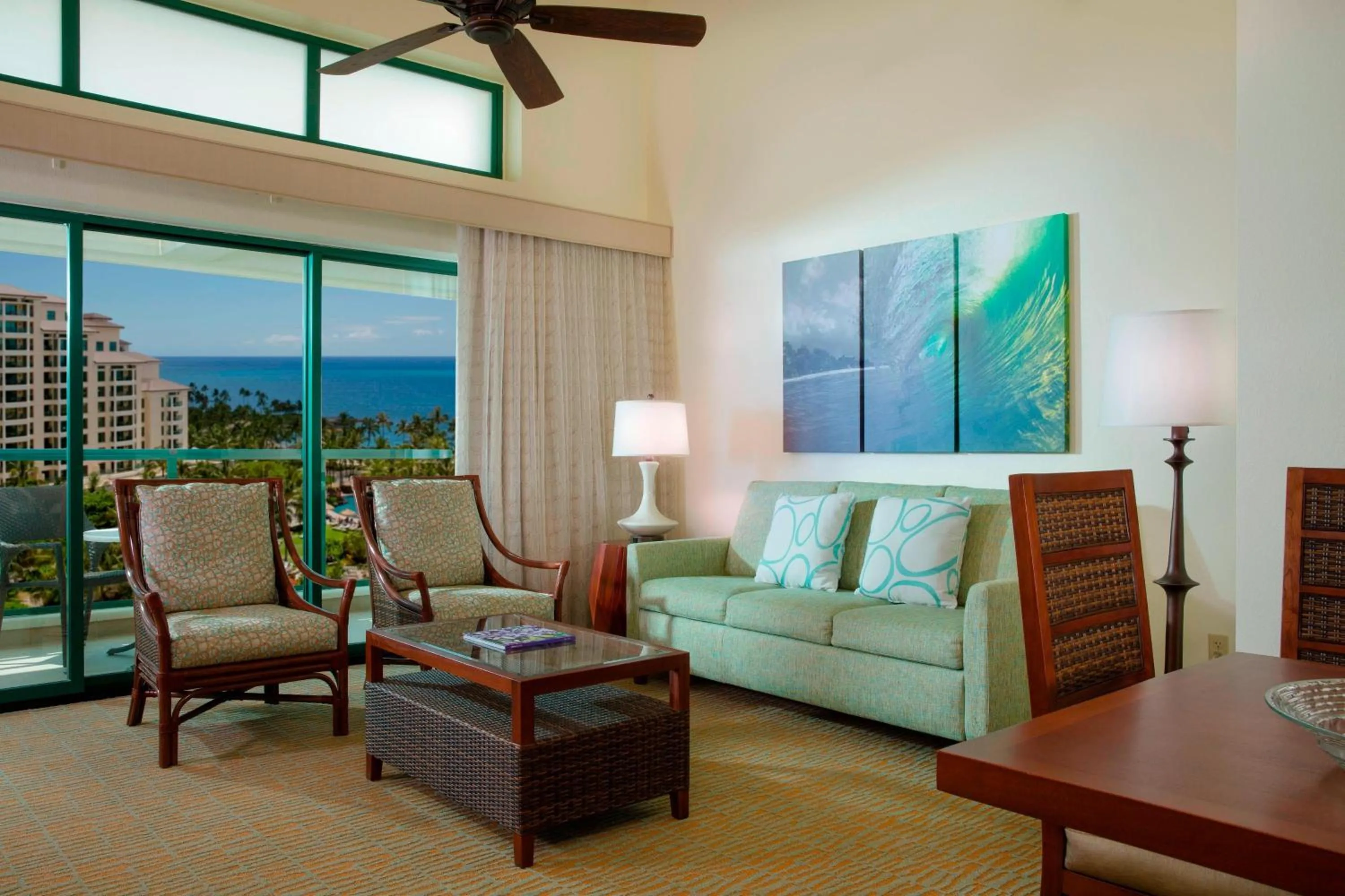 Living room in Marriott's Ko Olina Beach Club