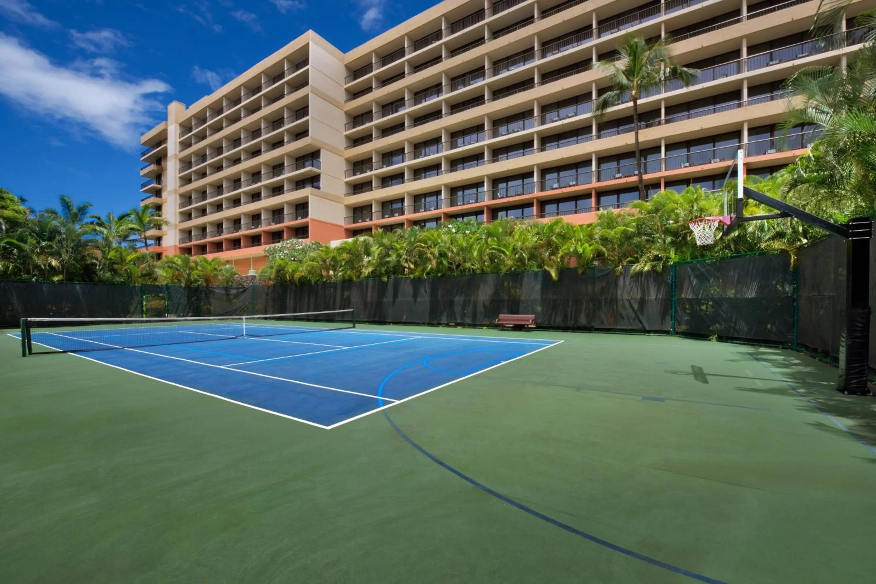 Tennis court in Marriott's Maui Ocean Club - Molokai, Maui & Lanai Towers