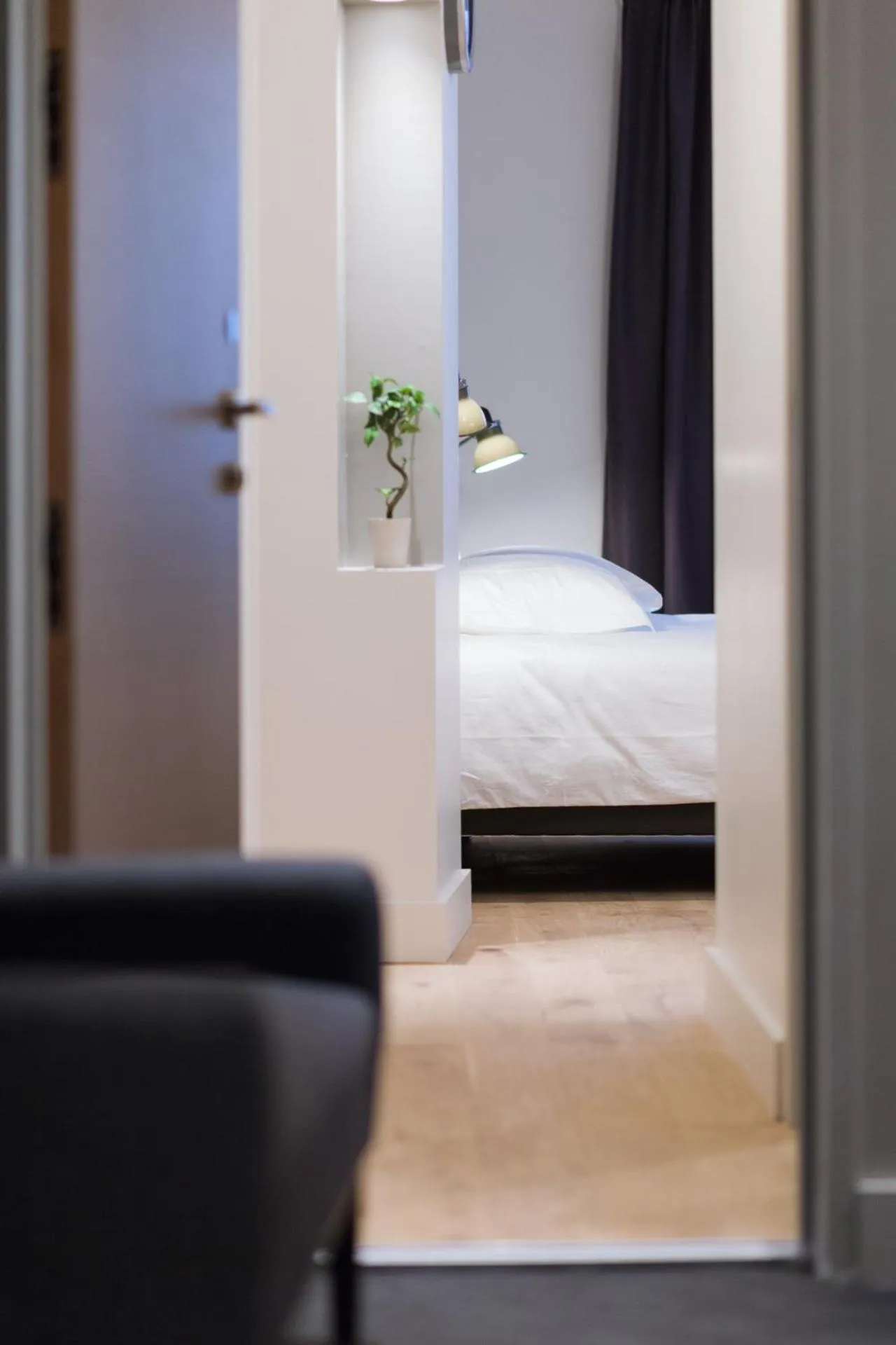 Bed in Studio luxe hyper centre piscine