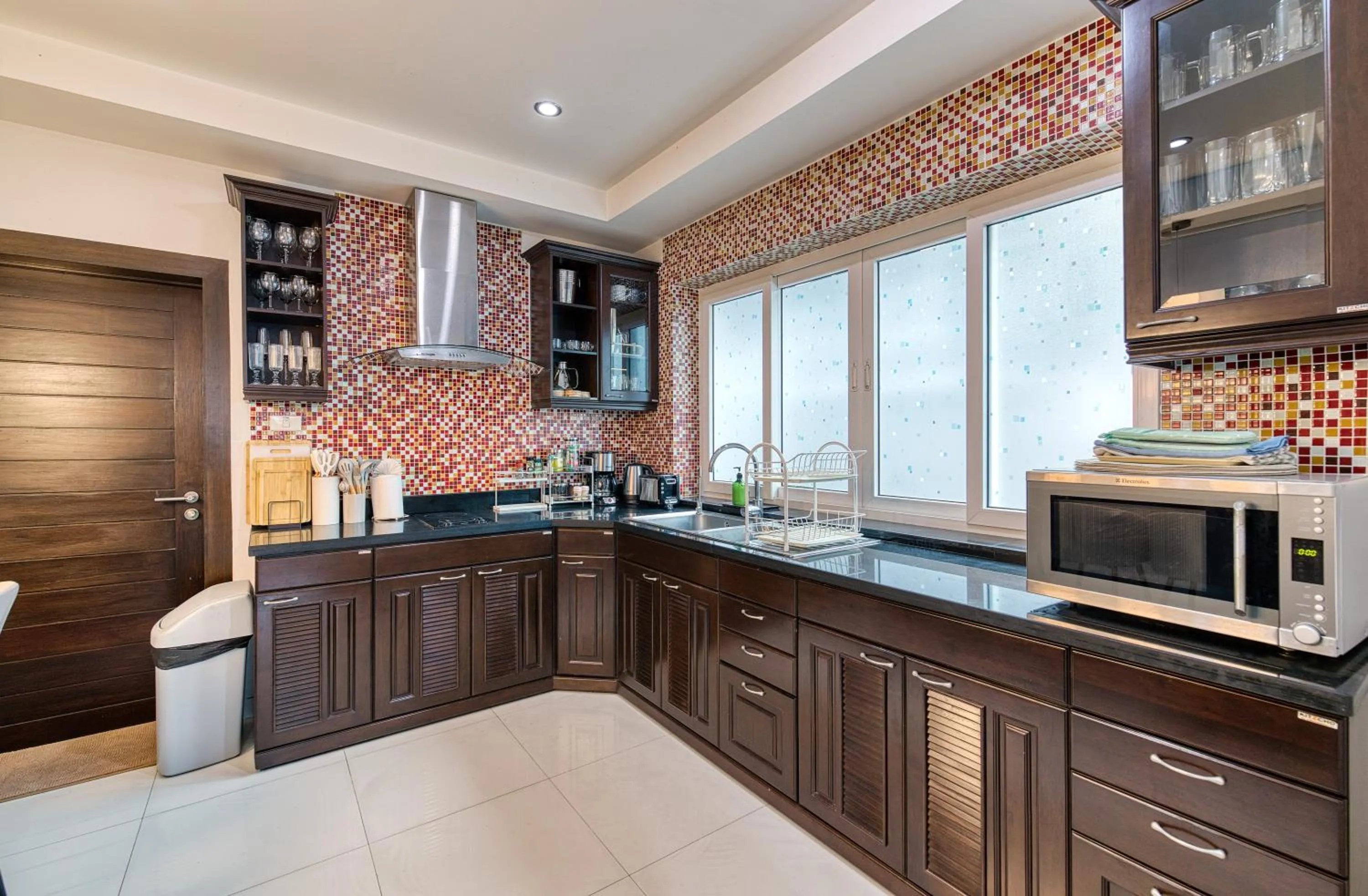 Kitchen or kitchenette in Surisa Seaview Pool Villas