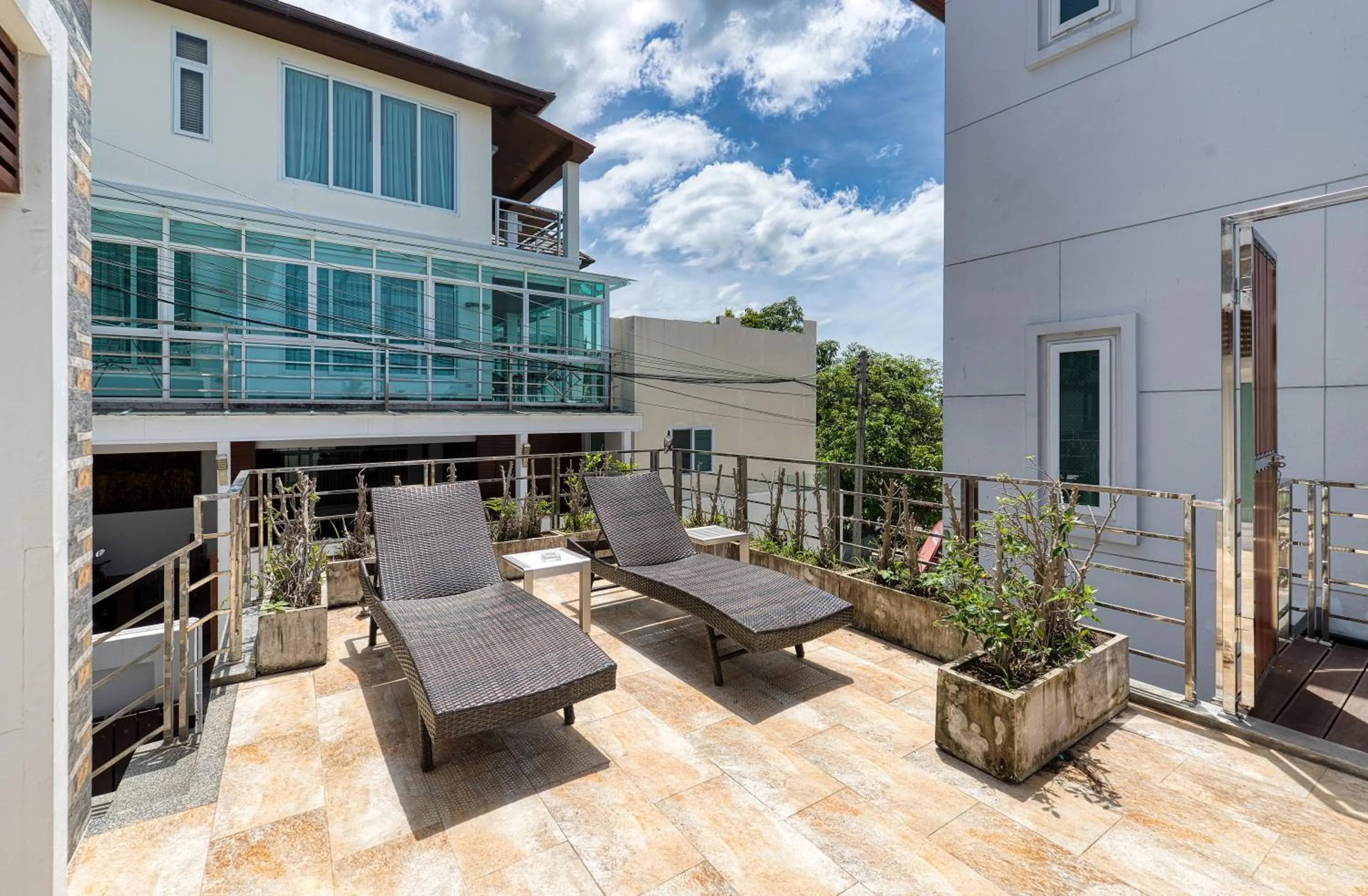 sunbed in Surisa Seaview Pool Villas