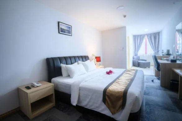 View (from property/room), Bed in Al Afiah Hotel