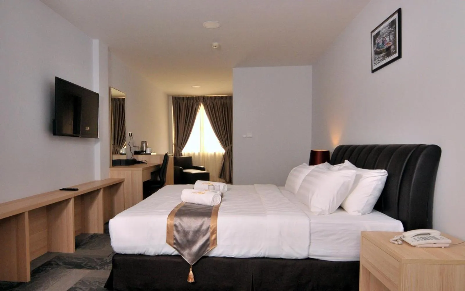 TV and multimedia, Bed in Al Afiah Hotel