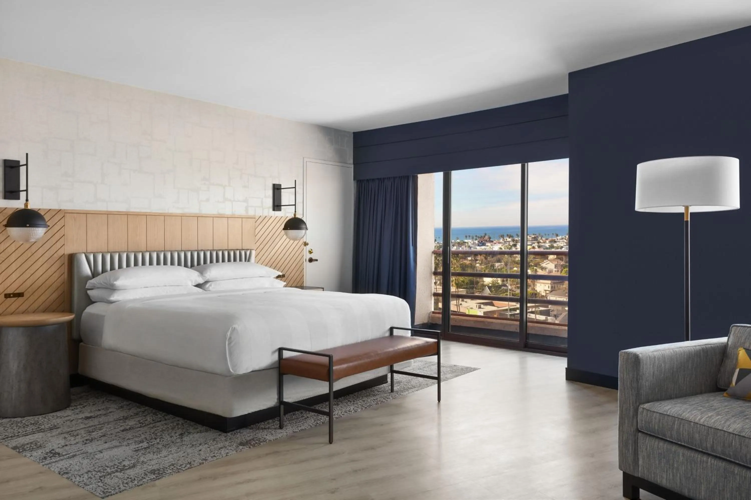 Bedroom, Bed in Marina del Rey Marriott