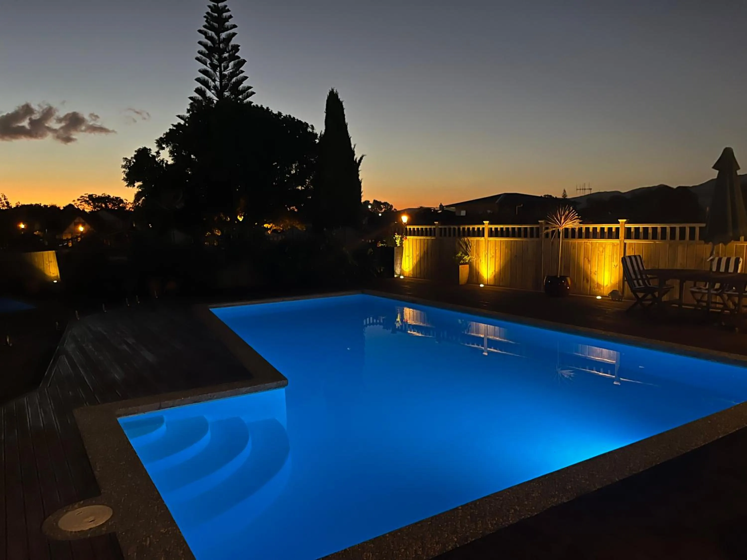 Swimming pool in Tudor Manor Bed & Breakfast