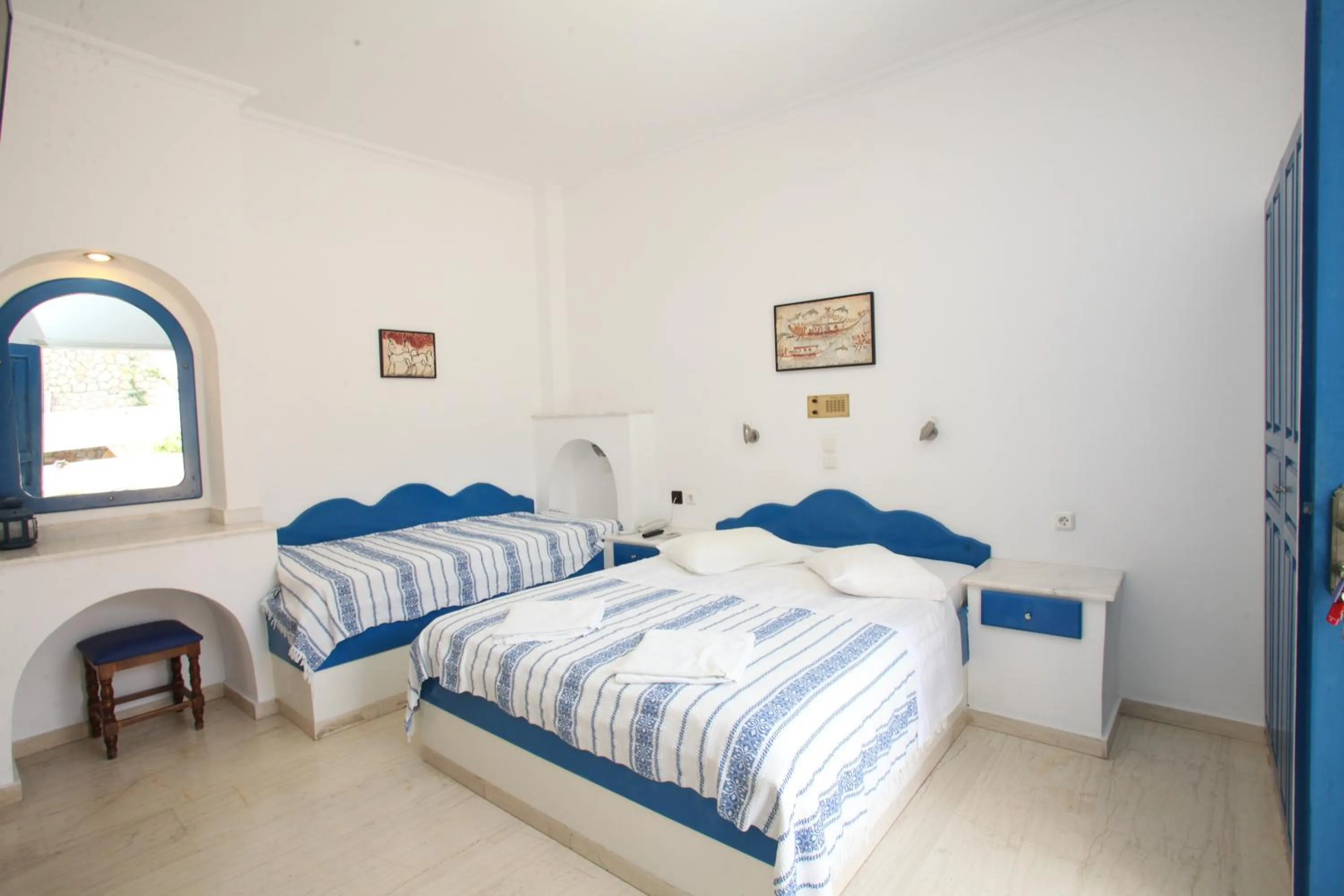 Bed in Dioskouri Art Villas